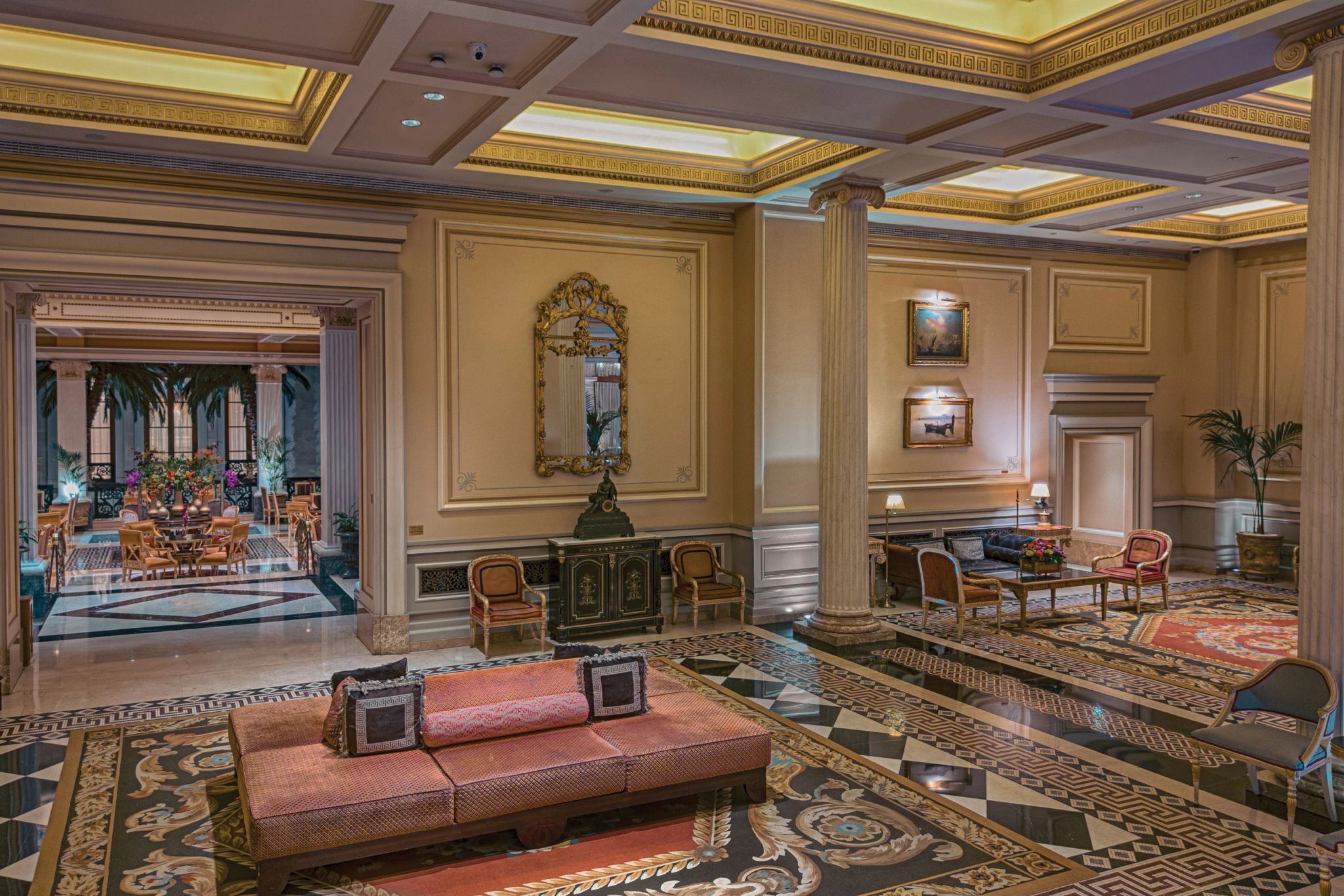 Lobby do hotel lounge de hotel - areas comuns hotel - decoraçao classica