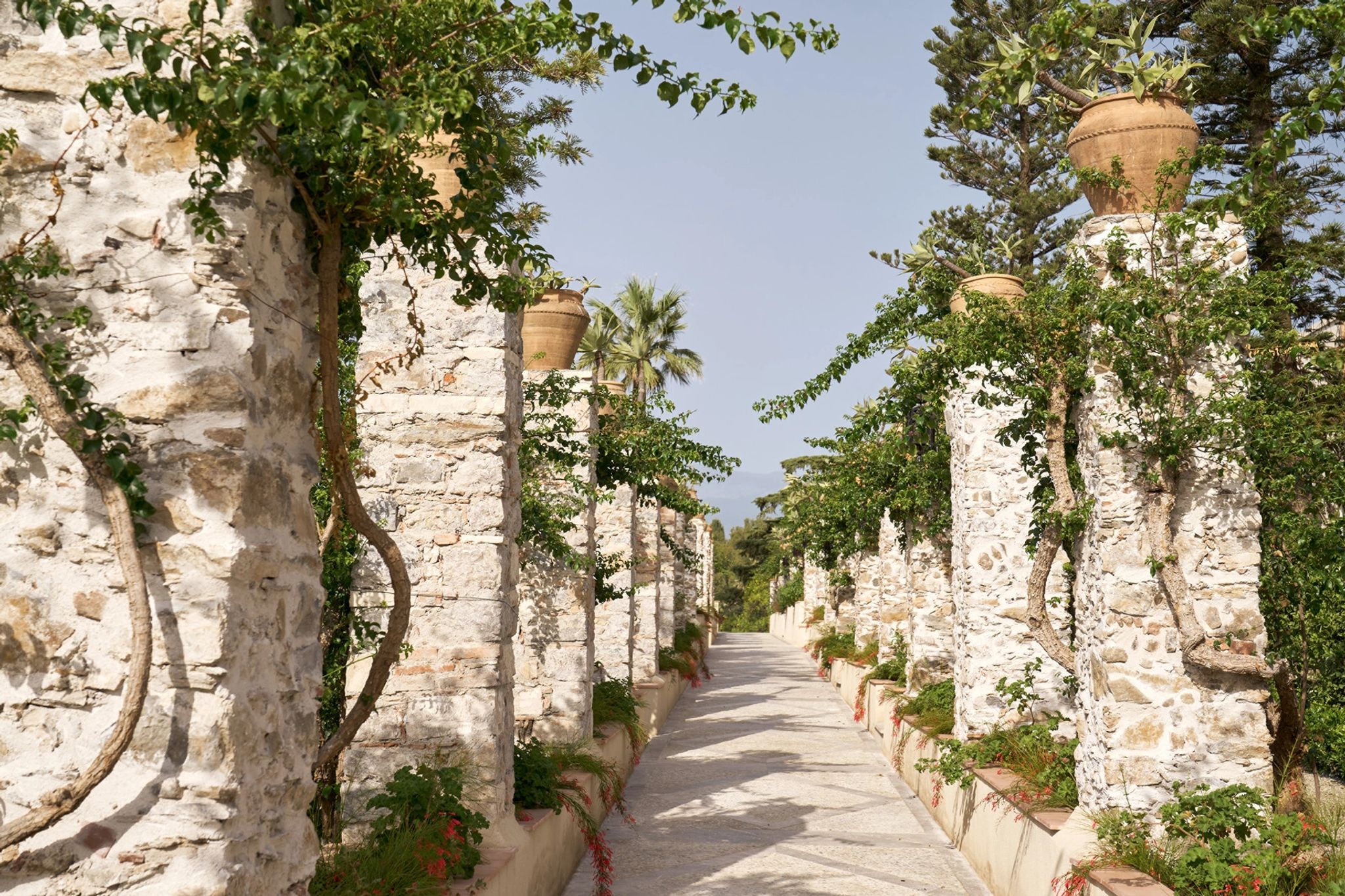 Jardim interno area externa hotel - lazer ao ar livre - jardim de inverno