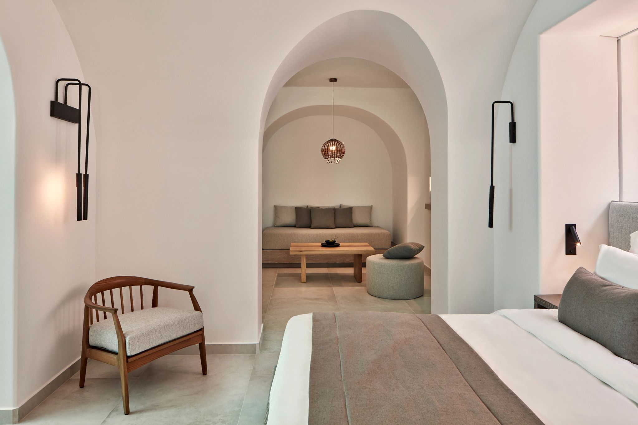 vila premium - sala de estar - cama de casal