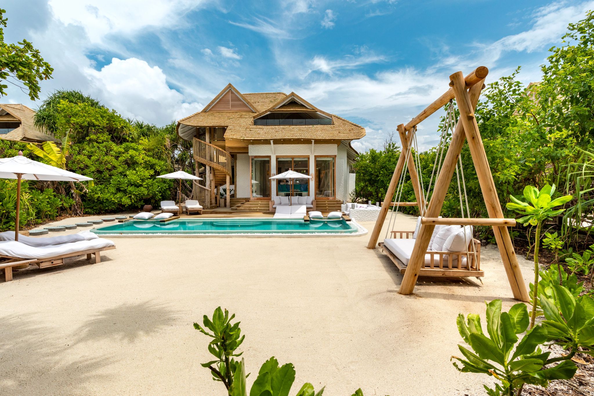 Beach Hideway vila na praia - area externa vila - vila com piscina