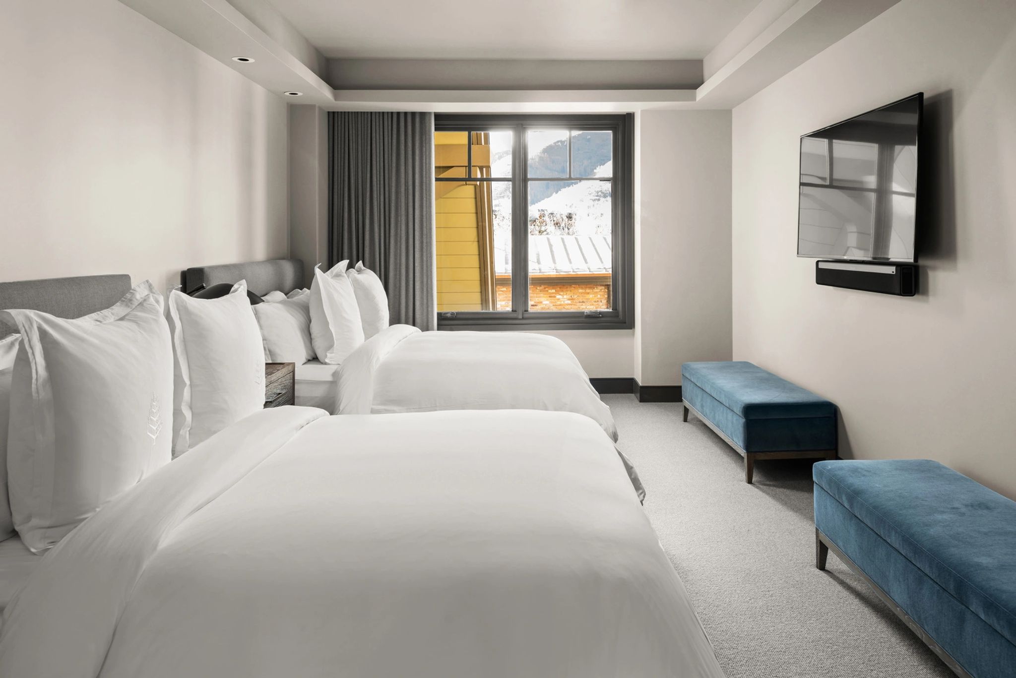 Woods Five Bedroom Residence quarto com duas camas - quarto duplo - quarto com vista