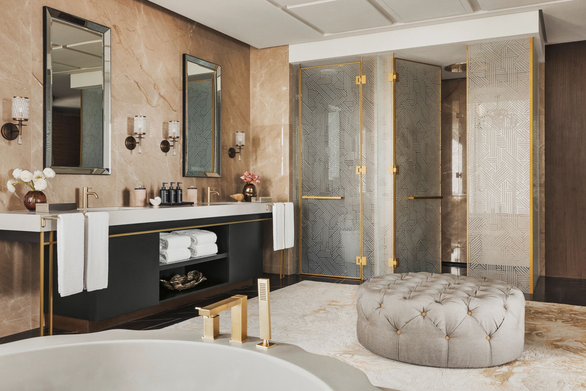 Villa One banheiro de luxo – banheiro casal – banheiro amplo