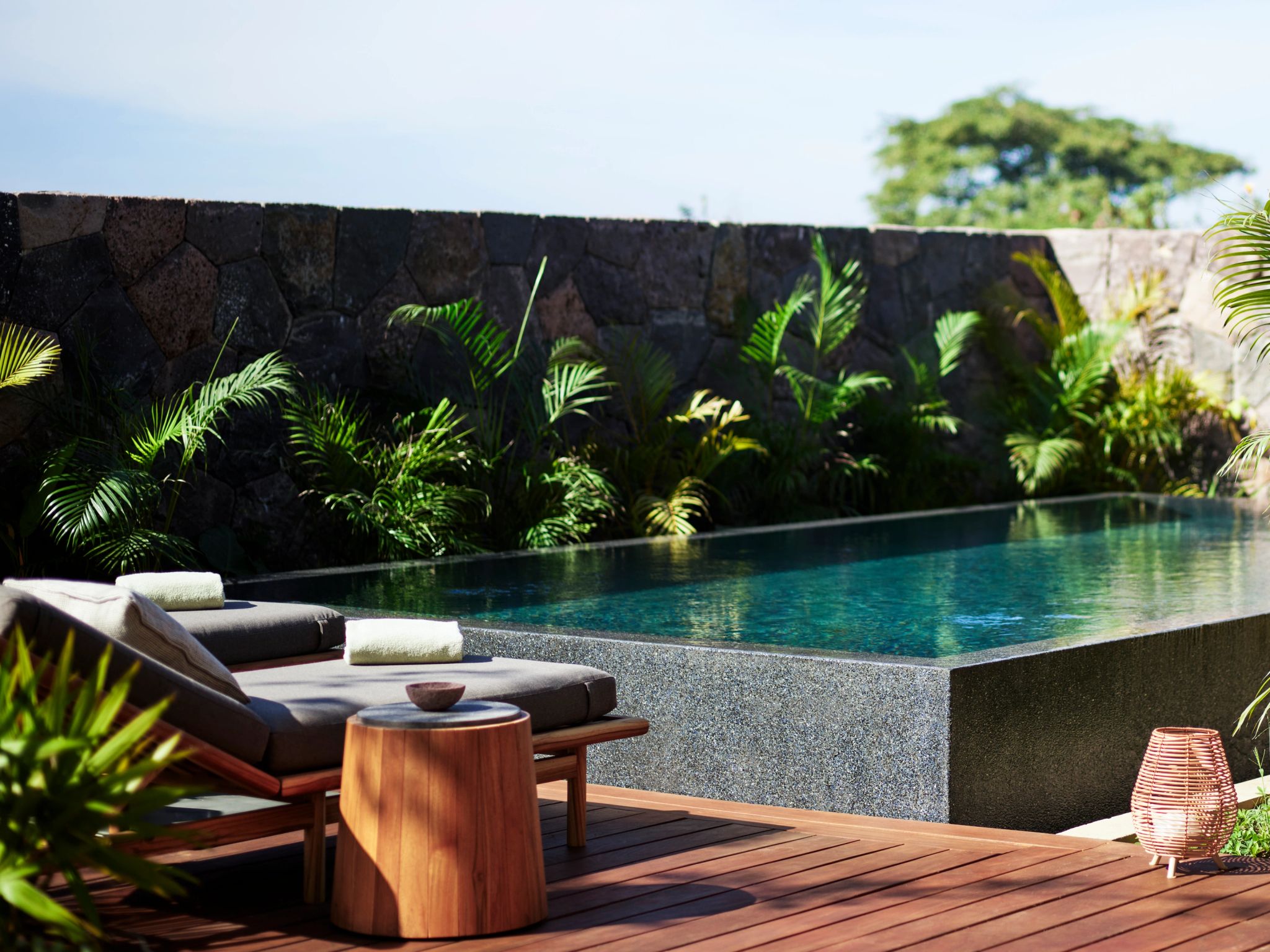 terraco privativo - piscina - quarto de luxo