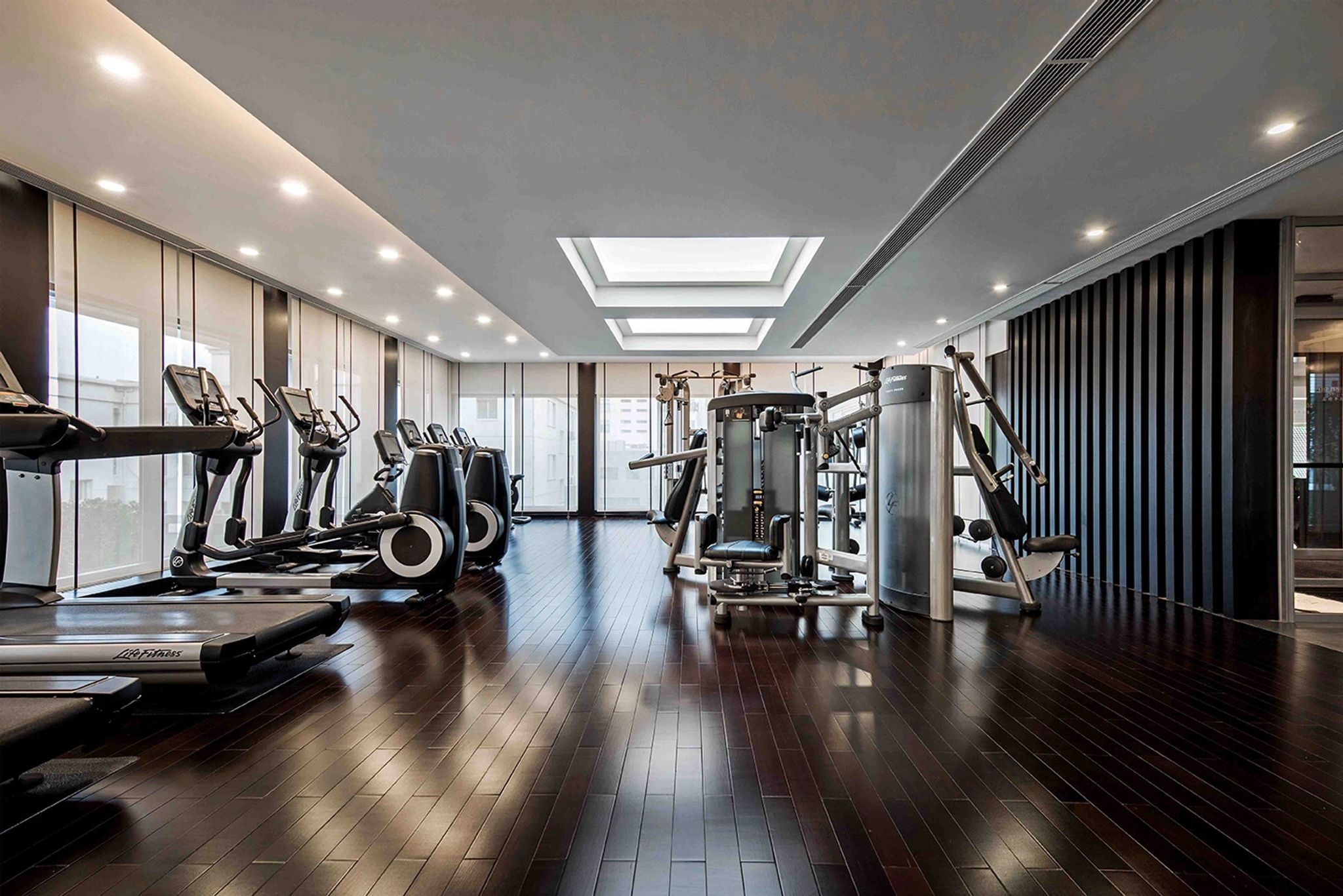 academia de luxo – area fitness – academia the peninsula