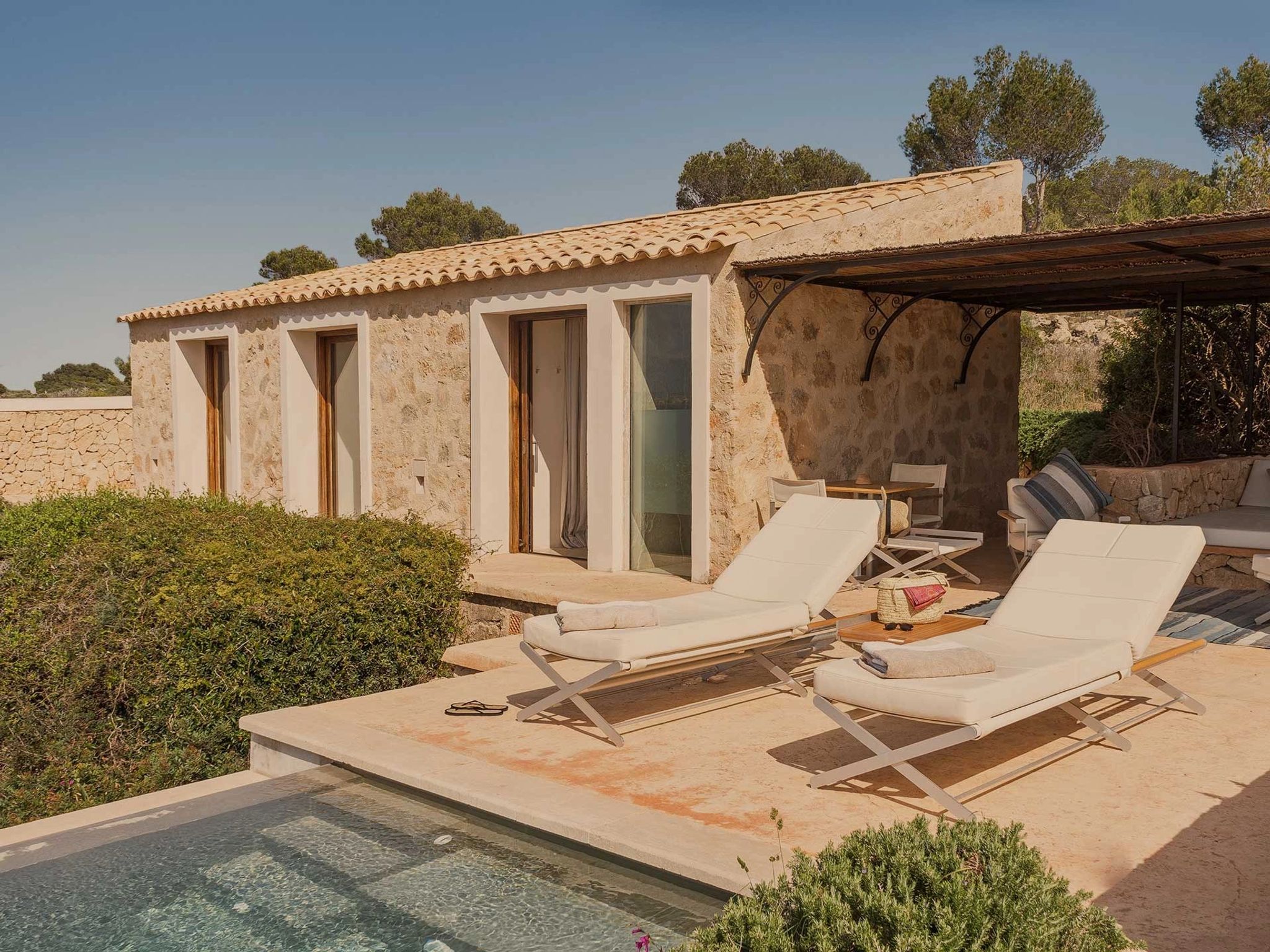 Suite del Mar banho de sol - terraço mobiliado - terraço com piscina