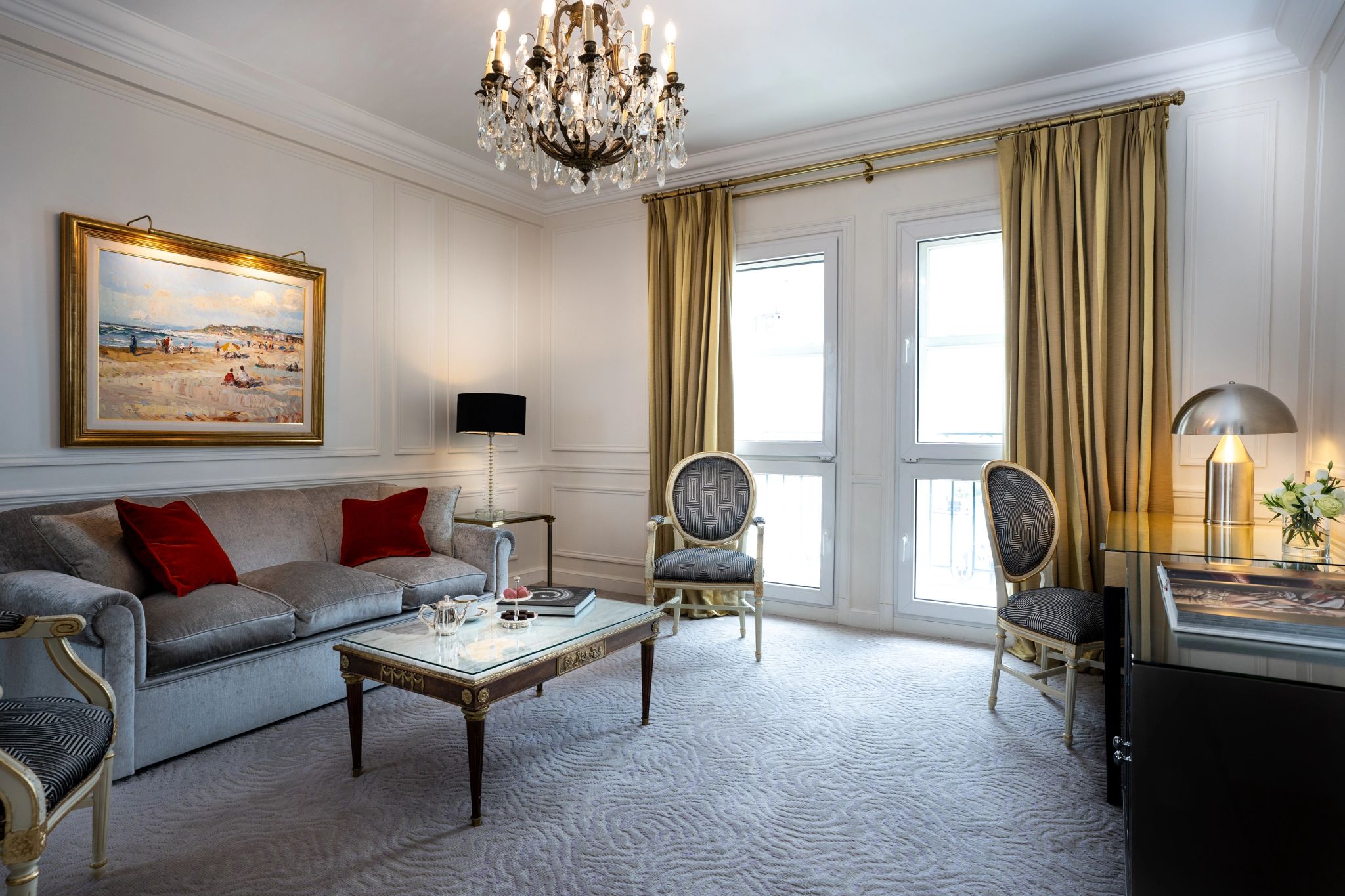 Luxury Suite sala de estar - sofa confortavel - sala chique