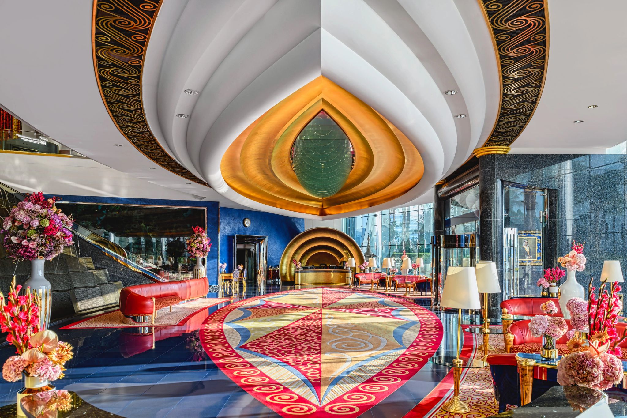lobby de luxo - lobby moderno - decoraçao arabe