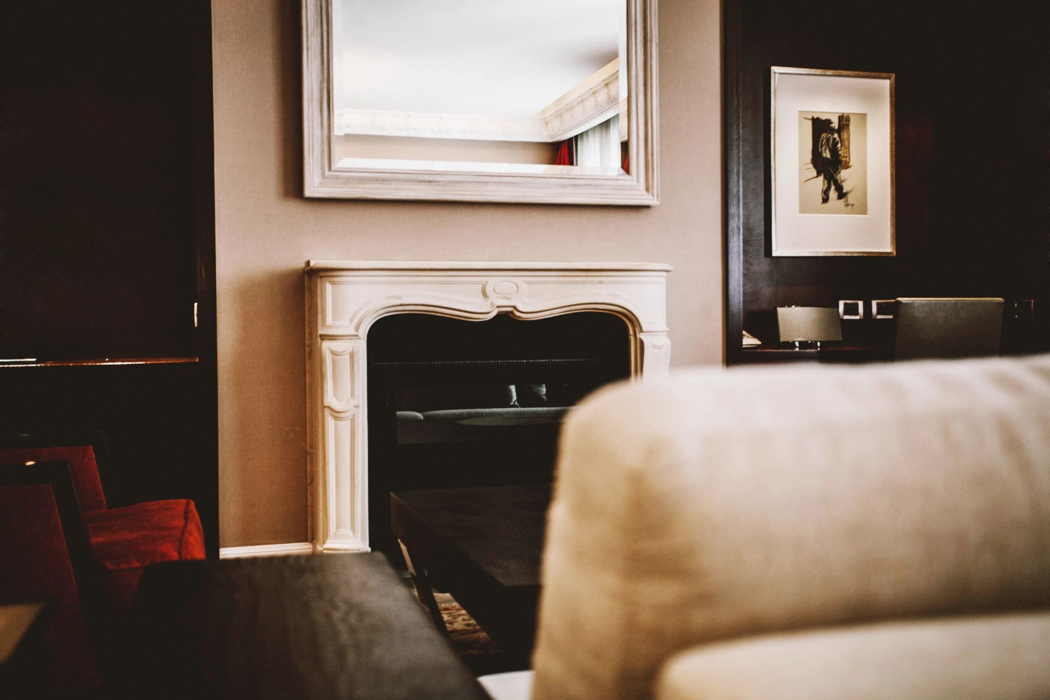 lareira original - suíte com lareira