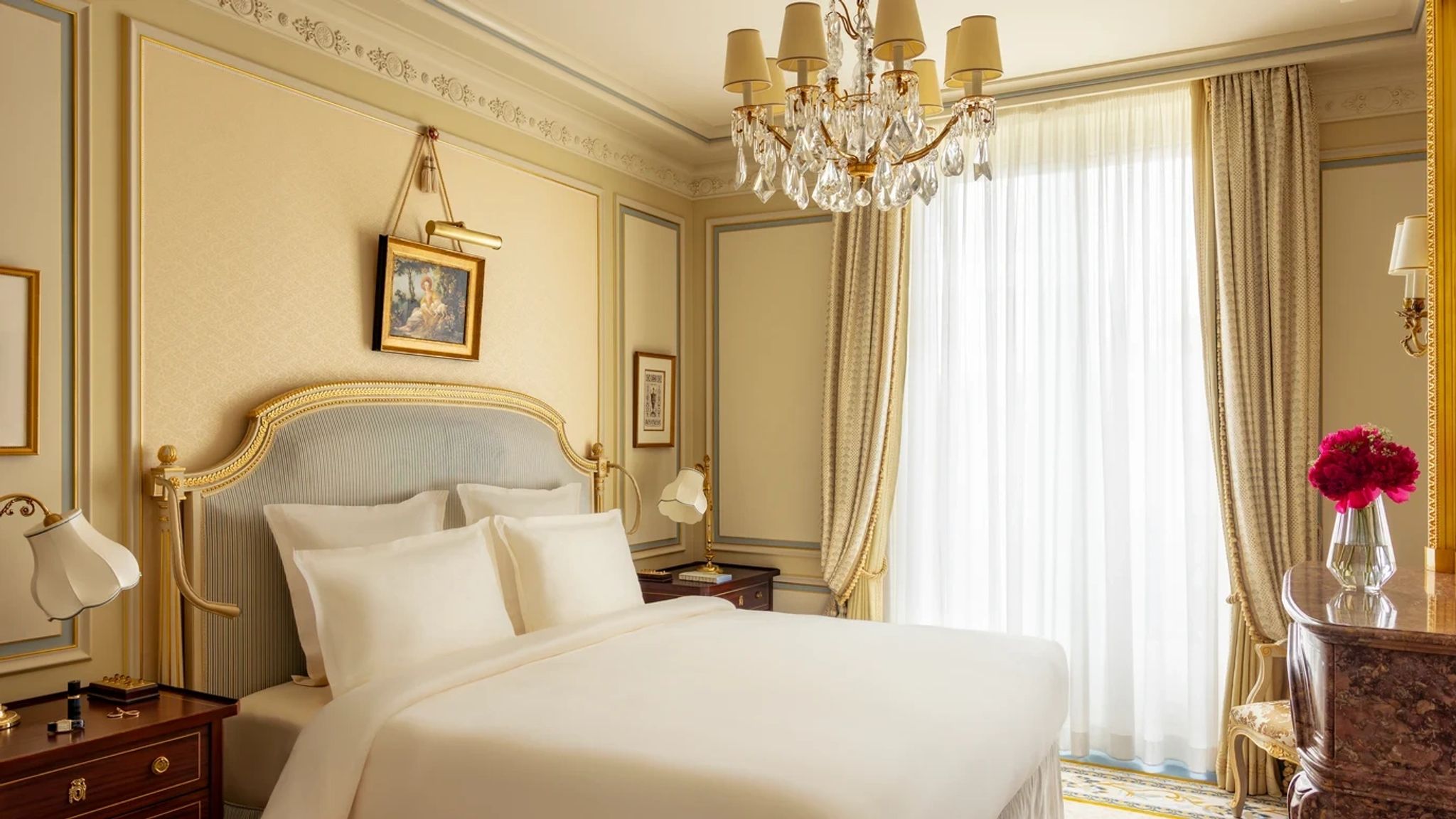  suite decoracao luxo - estilo belle epoque quarto - cama luxo