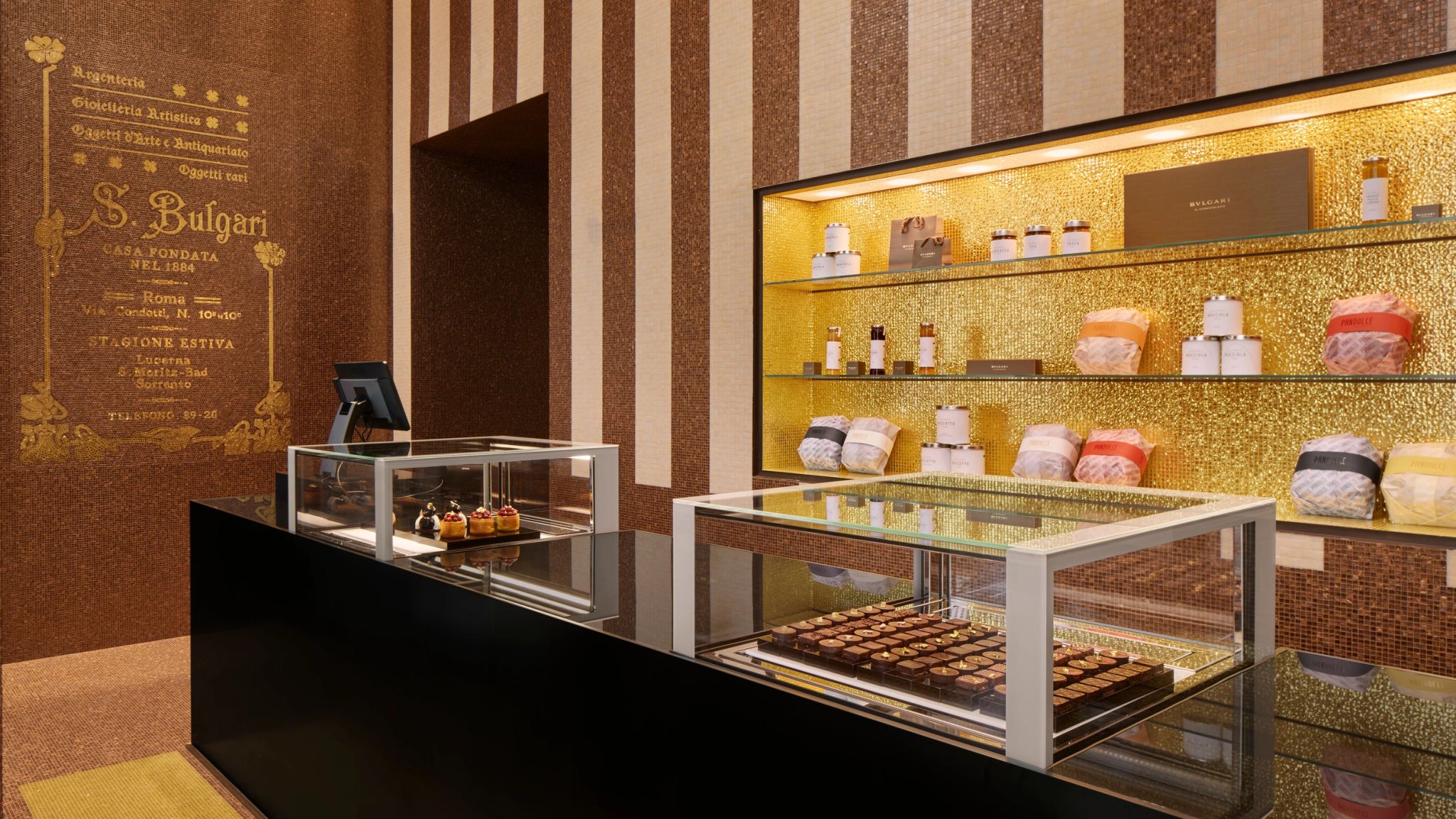 patisserie bulgari hotel – doces gourmet - vitrine de doces - area gourmet