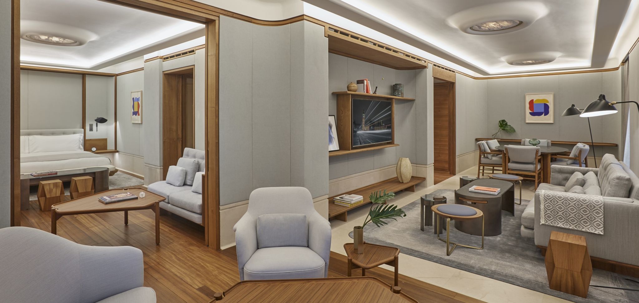 suite com sala – suite conforto – decoração minimalista