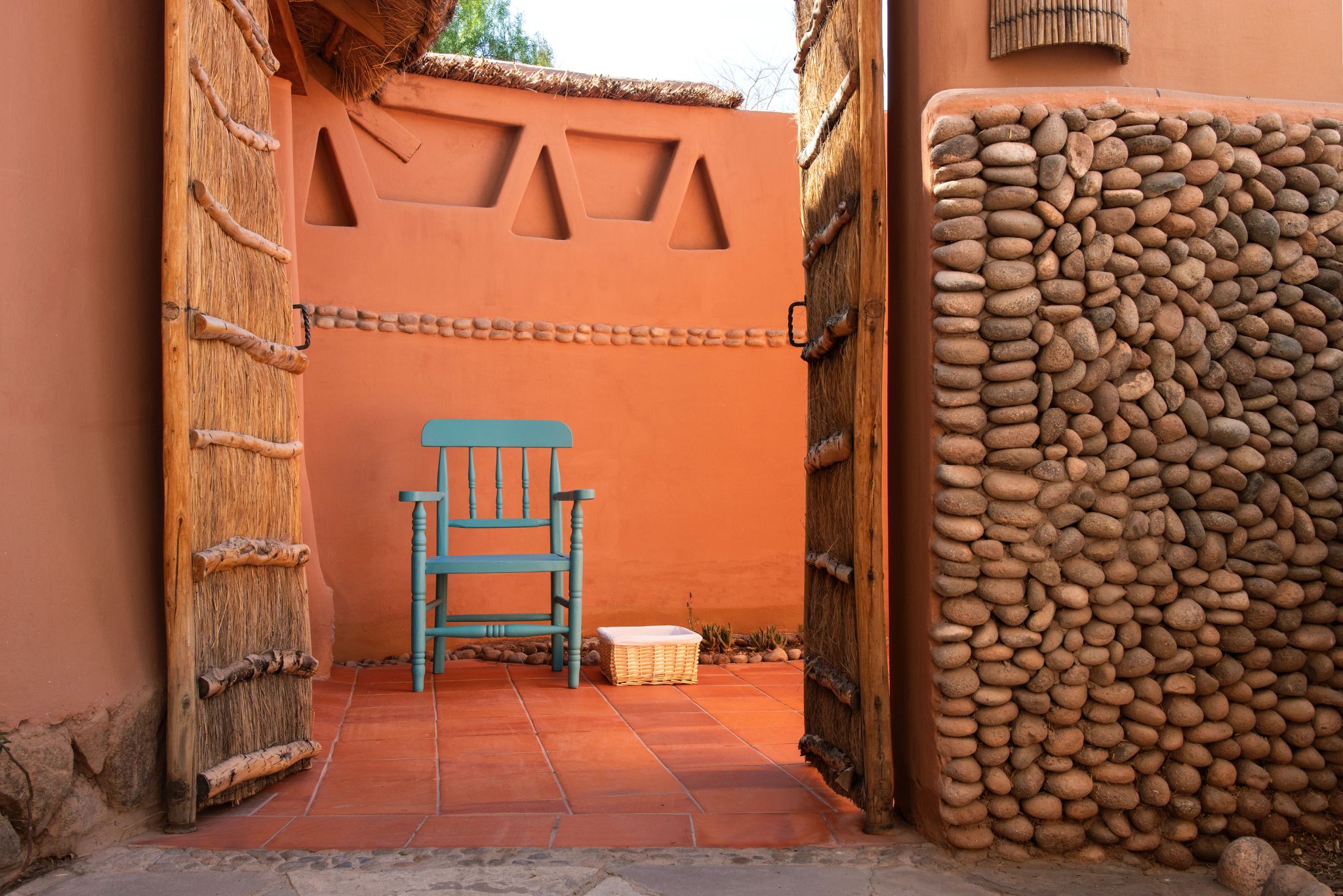 decoraçao rustica - terraço privativo - suite com terraço