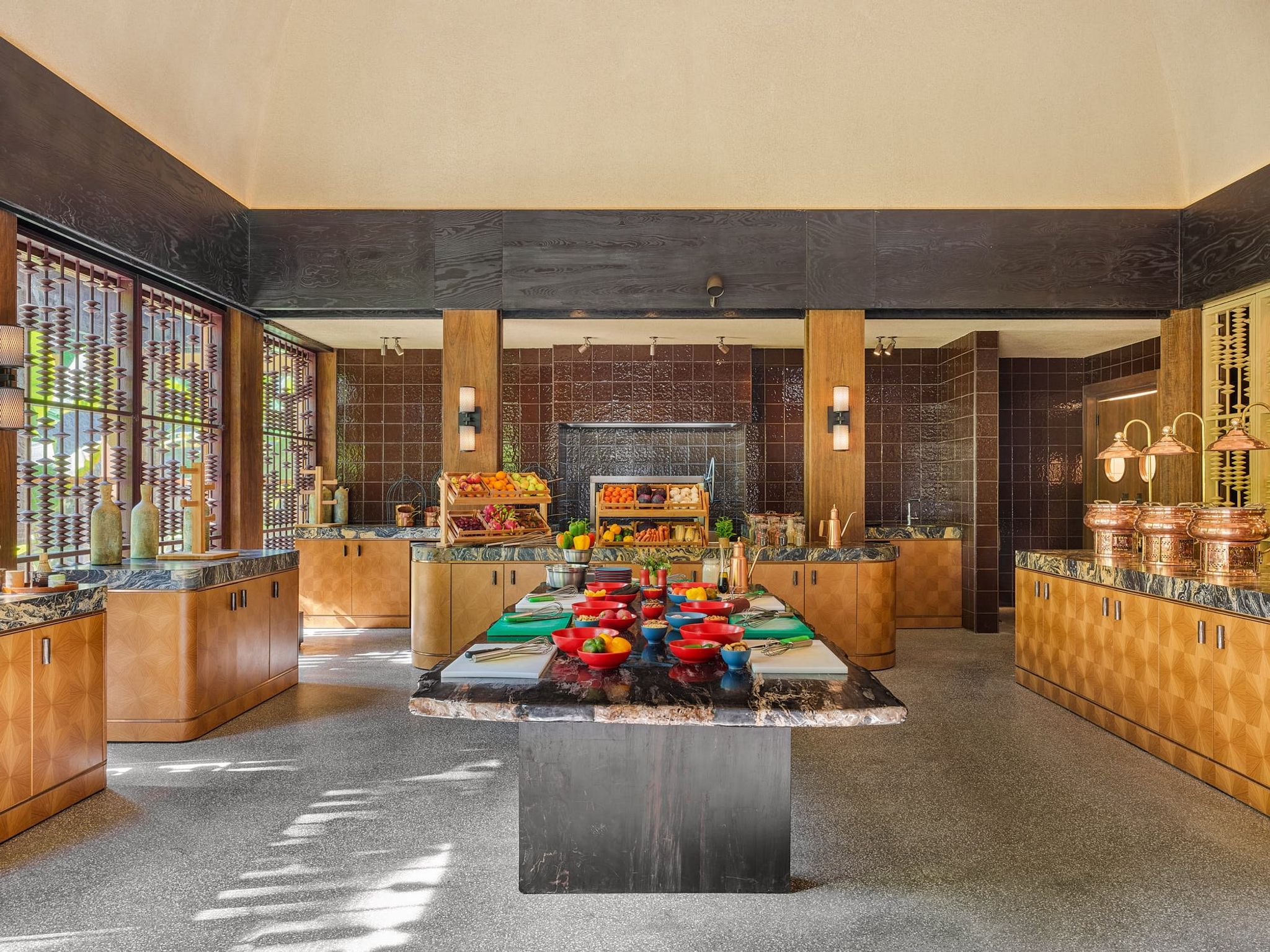 her kitchen - cozinha gourmet - vegetais frescos - culinaria interativa