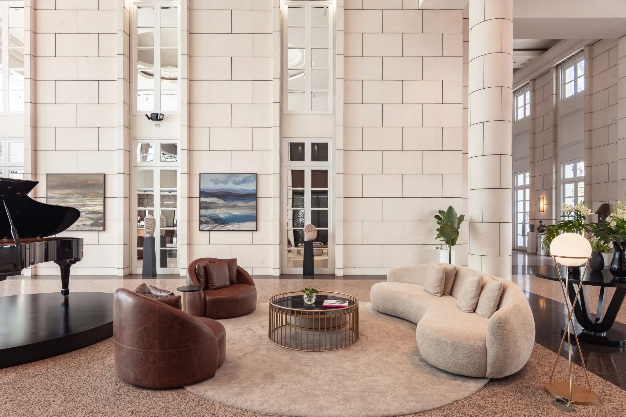 Lounge do hotel sala de estar - area comuns hotel - lounge de luxo