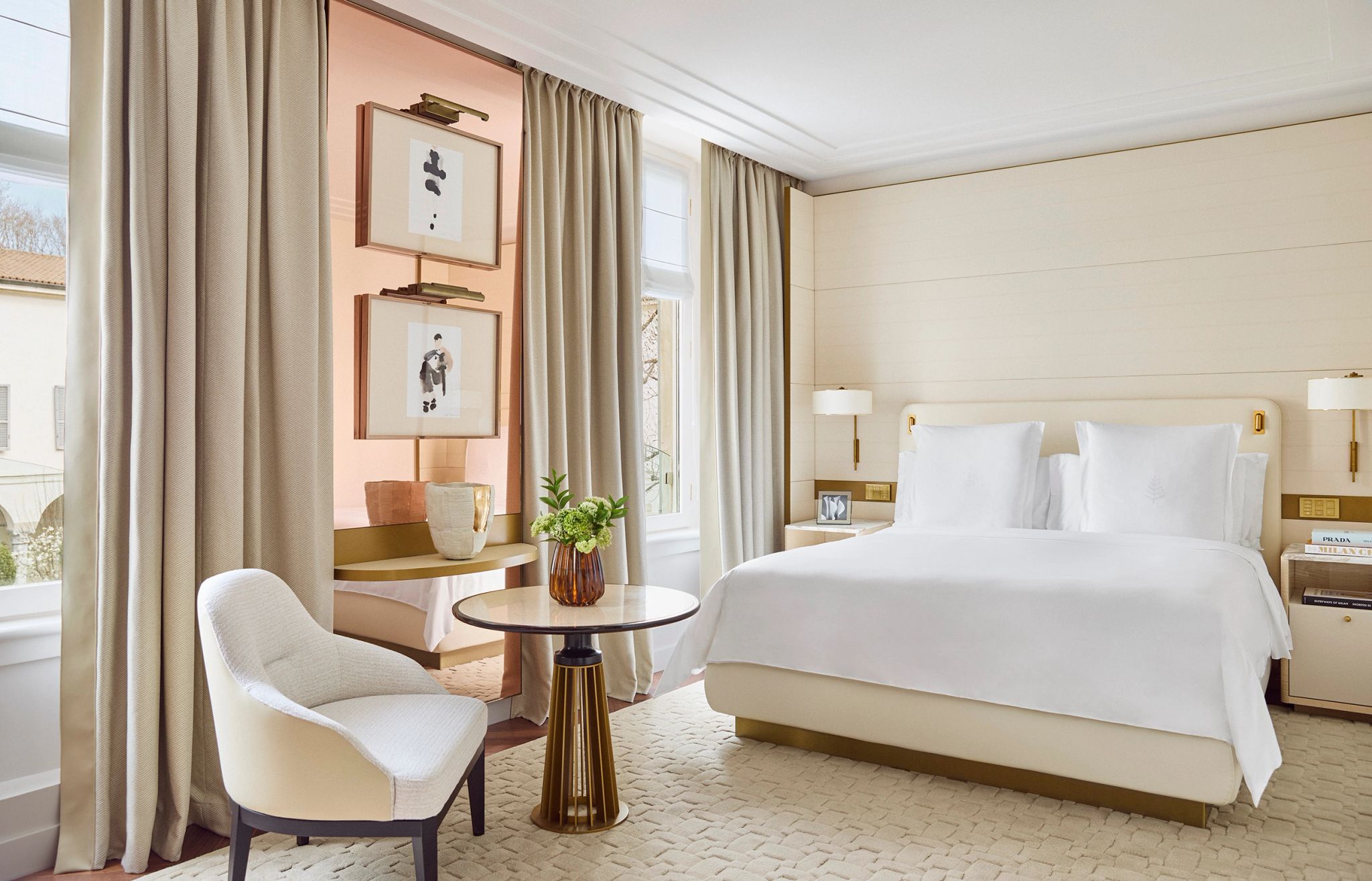 Premium Garden View quarto vista jardim - premium garden view - decoraçao classica - moveis de madeira