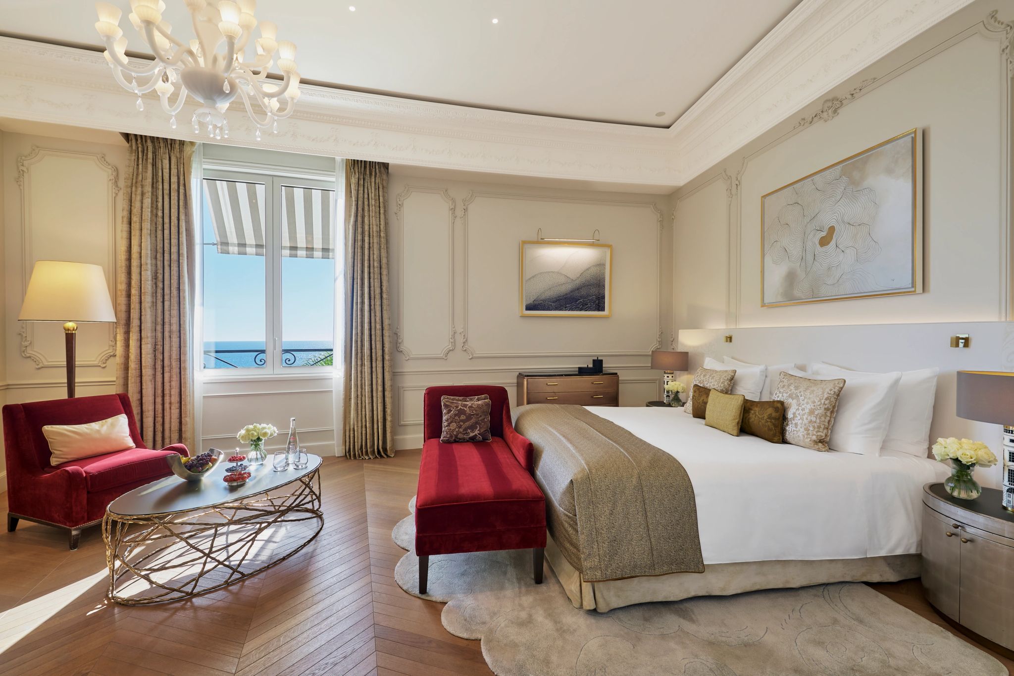 Exclusive Sea View quarto exclusivo luxo - mobiliario classico moderno - paleta de cores