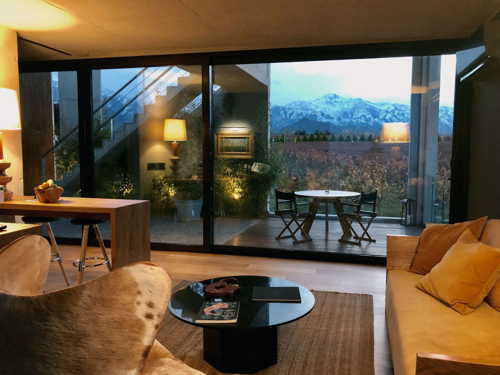 One Bedroom Villa sala da suite - vista mendoza - sofa de luxo