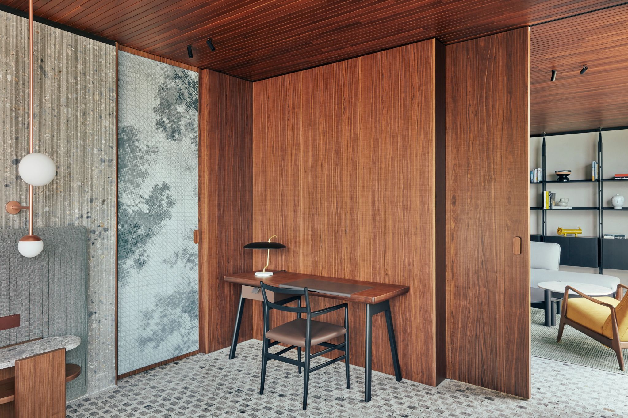 Signature Penthouse Suite mesa de trabalho - decoraçao elegante – design de luxo