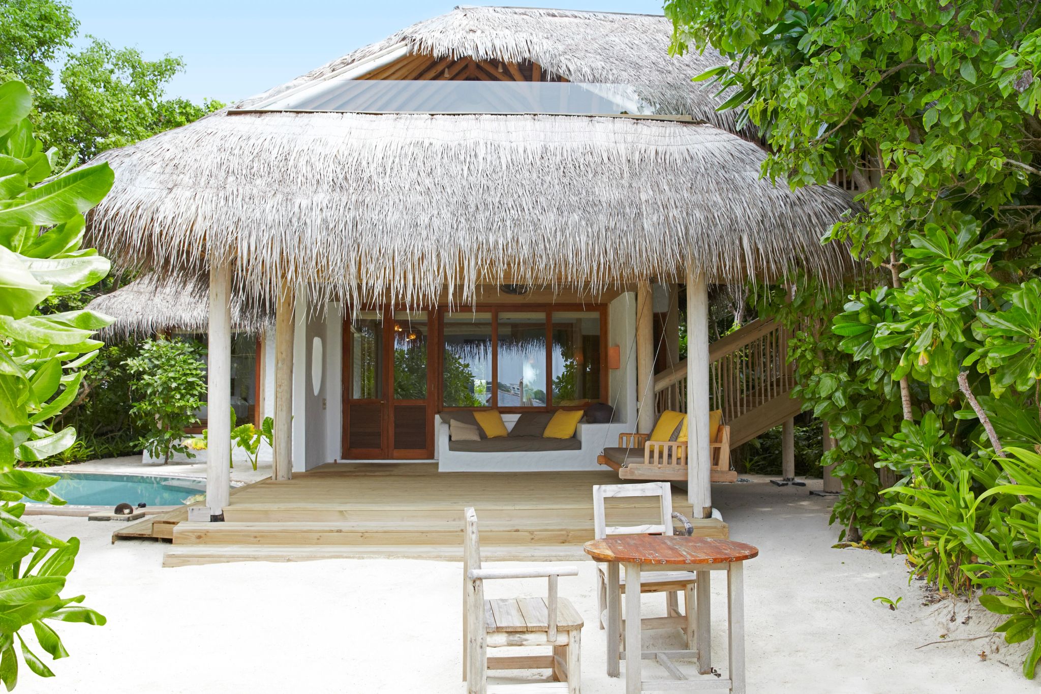 Soneva Fushi Family Suite Pool suite familiar luxo - resort exclusivo maldivas – vila de luxo
