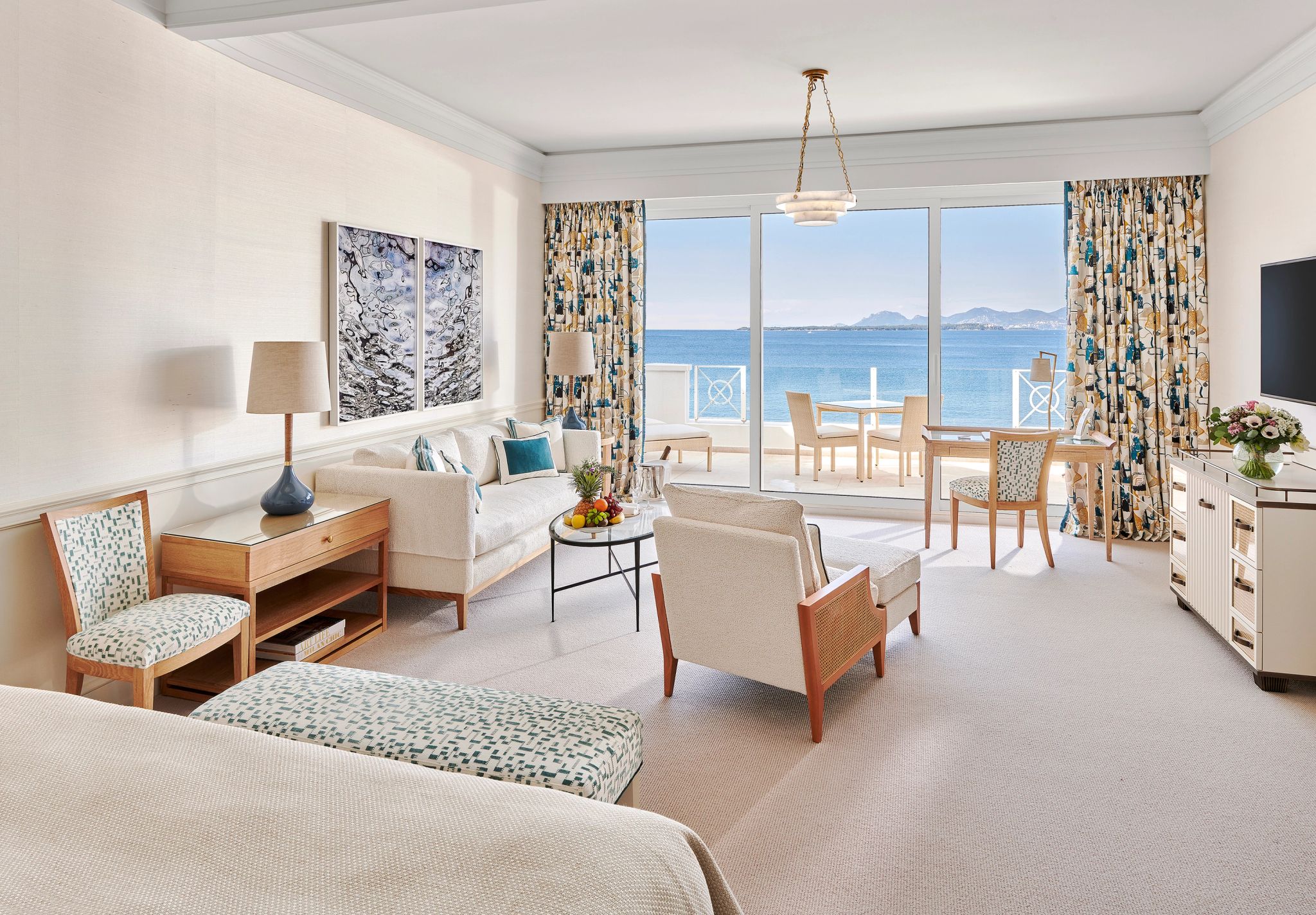 Eden-Roc Junior Suite suite vista mar - suite frente mar - sala de estar - sala chique