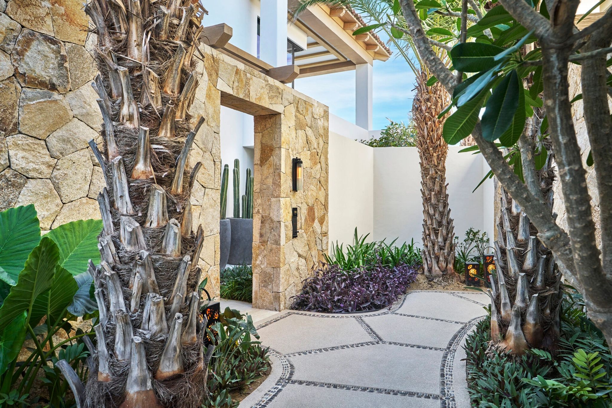 area externa - jardim privativo - quarto de hotel