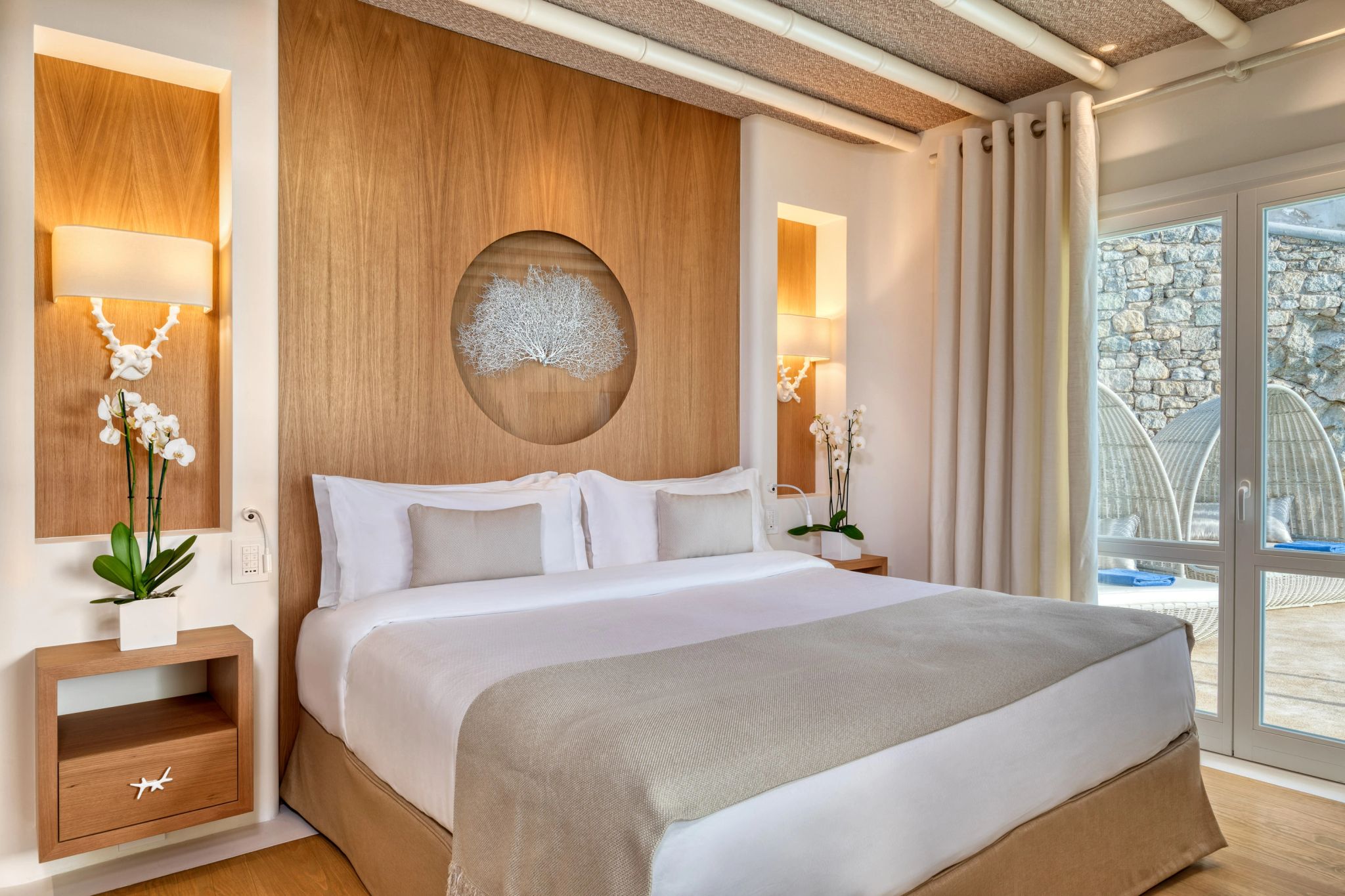 quarto chique - vila para familia - vila vista mar