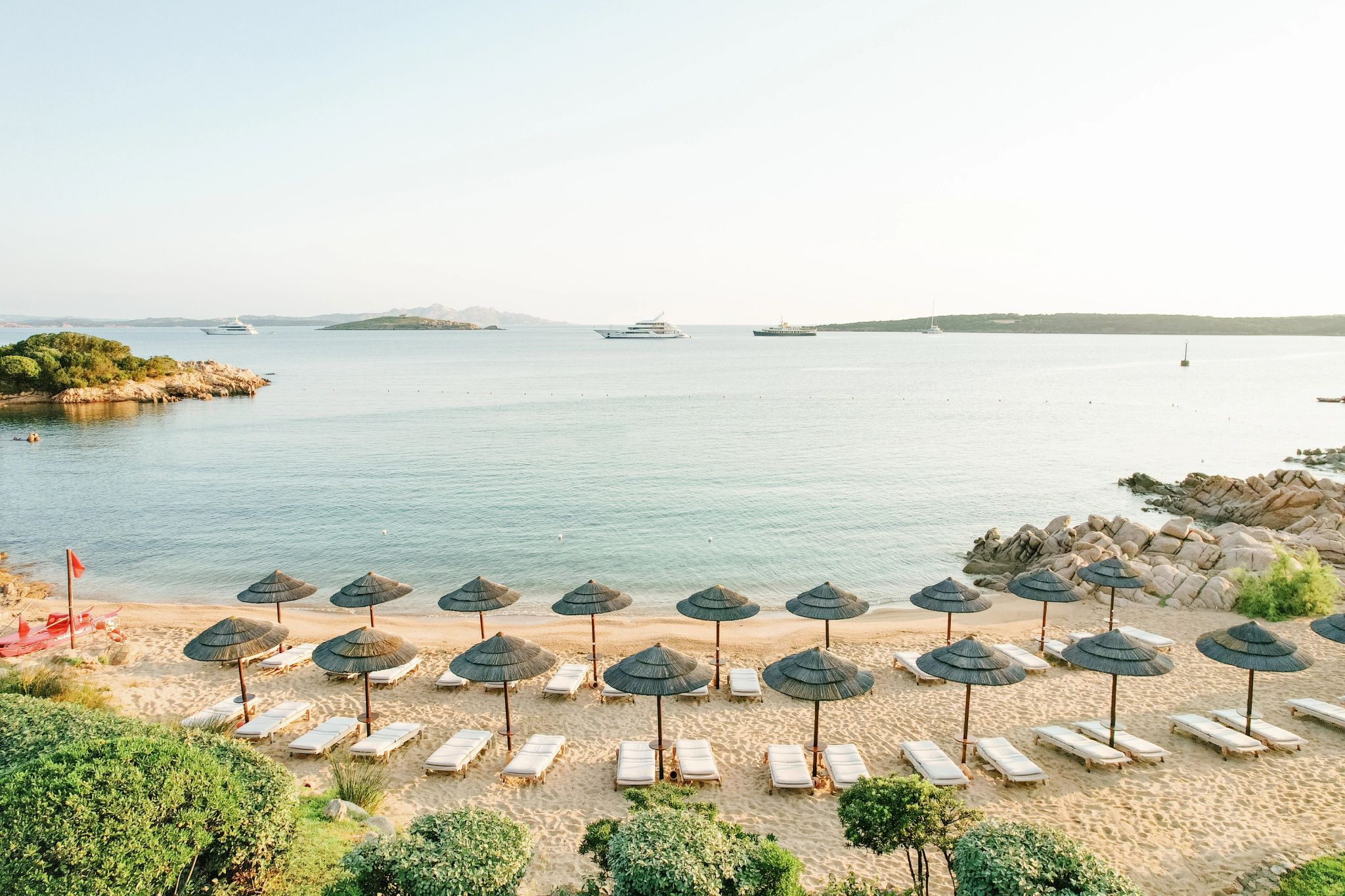 Praia privativa do hotel beach club - praia privativa - destino de praia