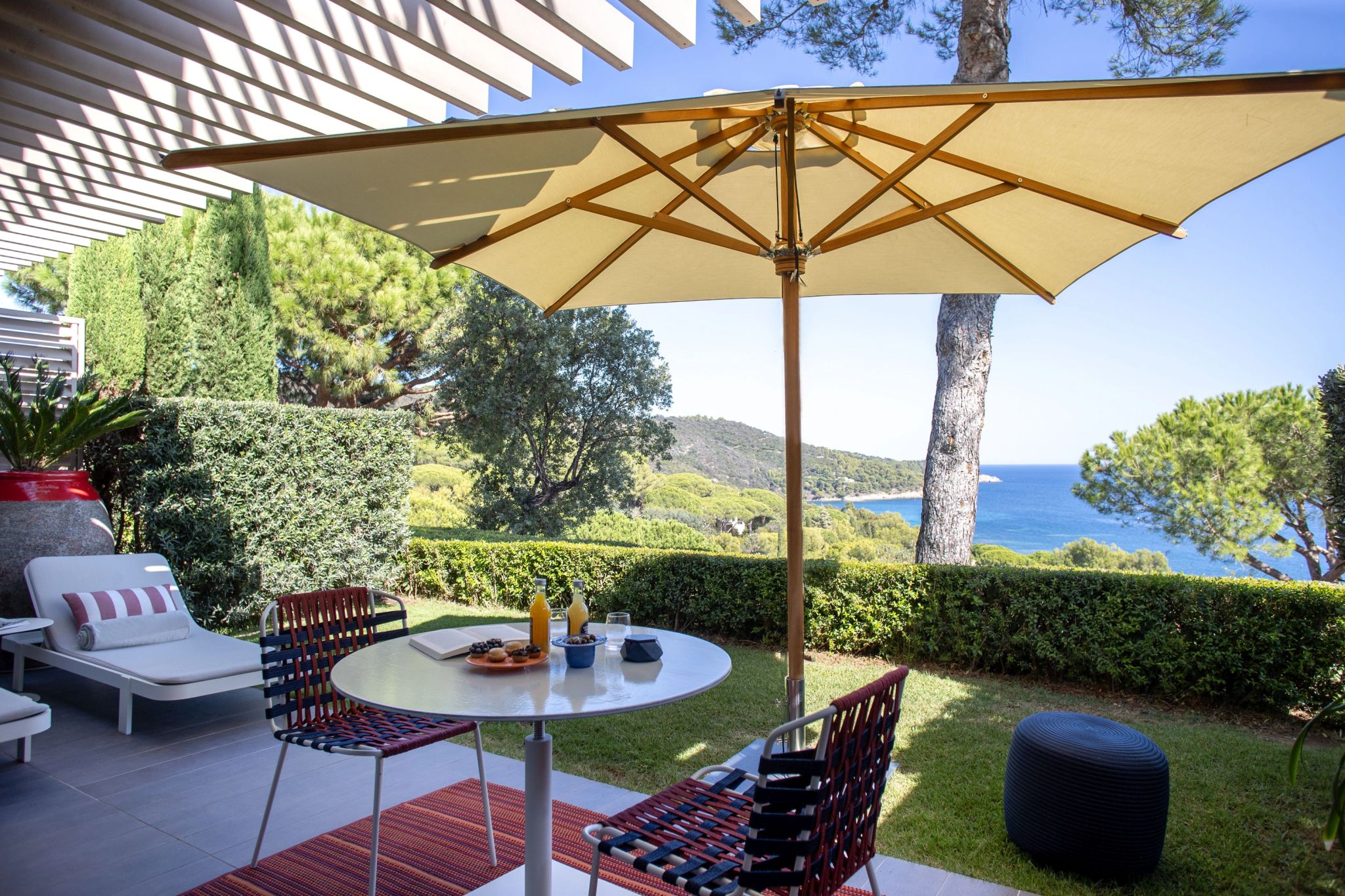 Deluxe Sea View Garden quarto com terraço - terraço privativo – area gourmet externa