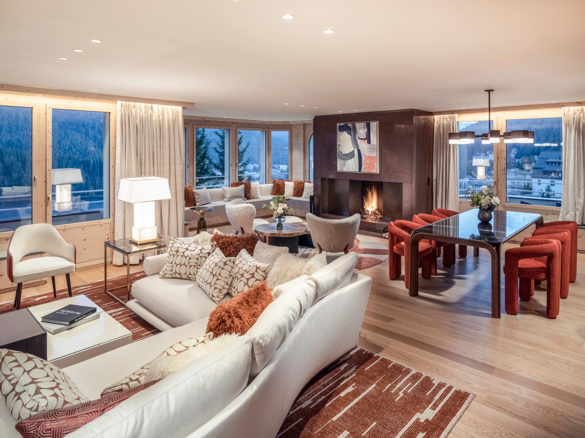 Corvatsch Suite sala de estar - sala moderna - sala ampla