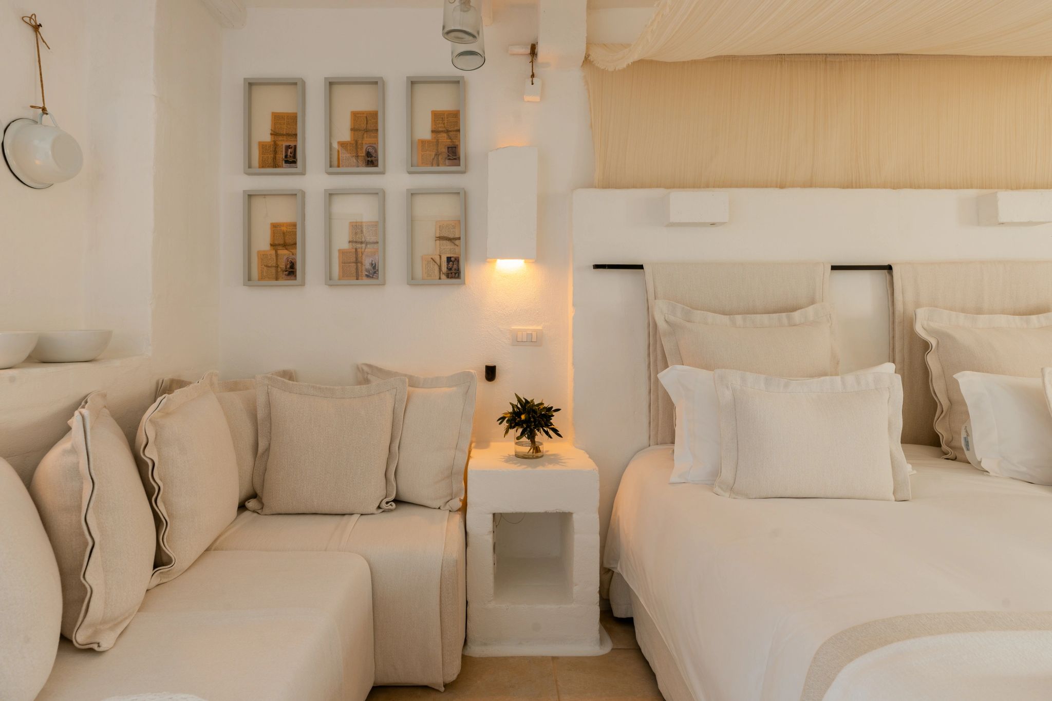 Borgo Splendida area de estar – quarto amplo – suite hotel