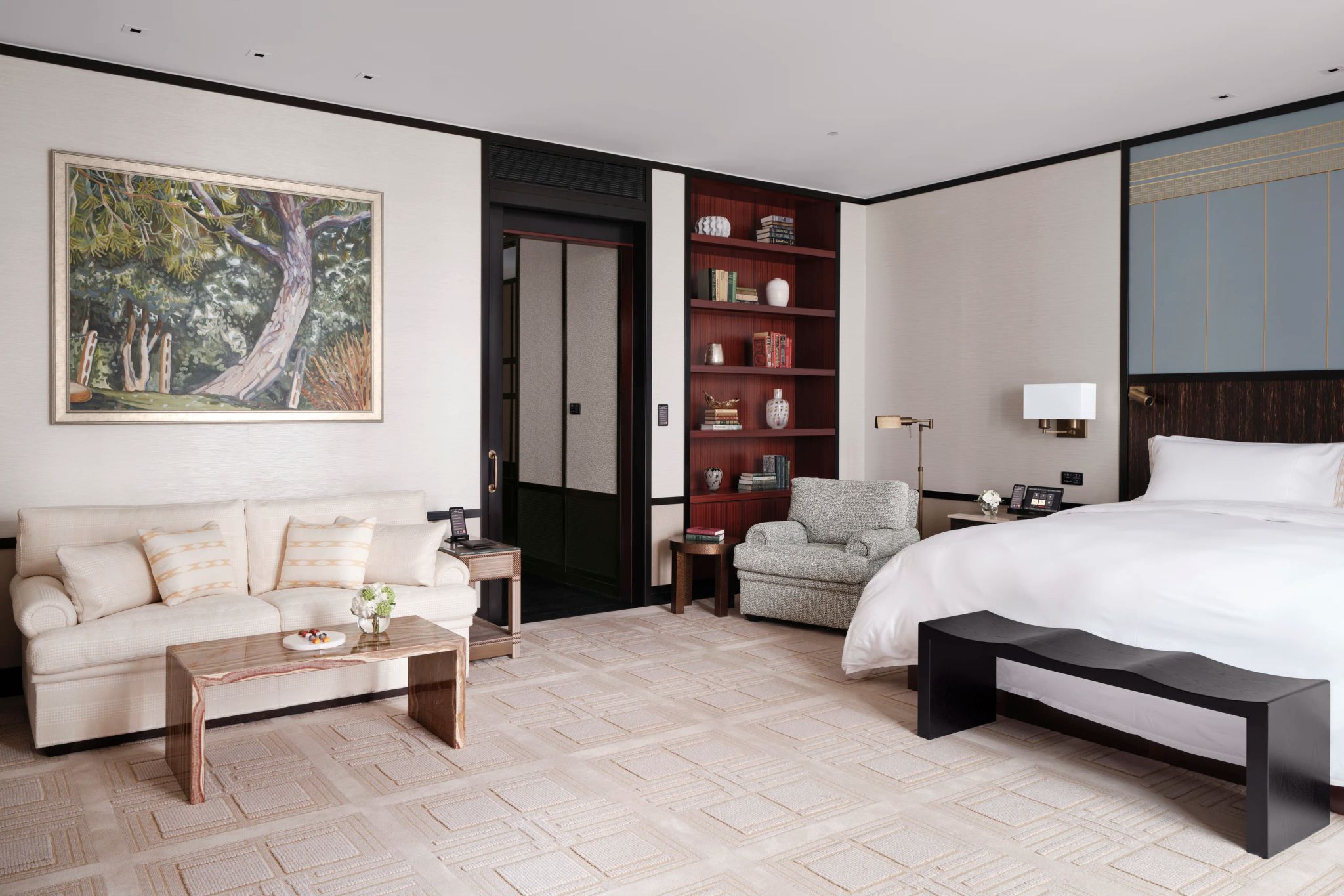 suite com sala – sala da suite – suite de hotel