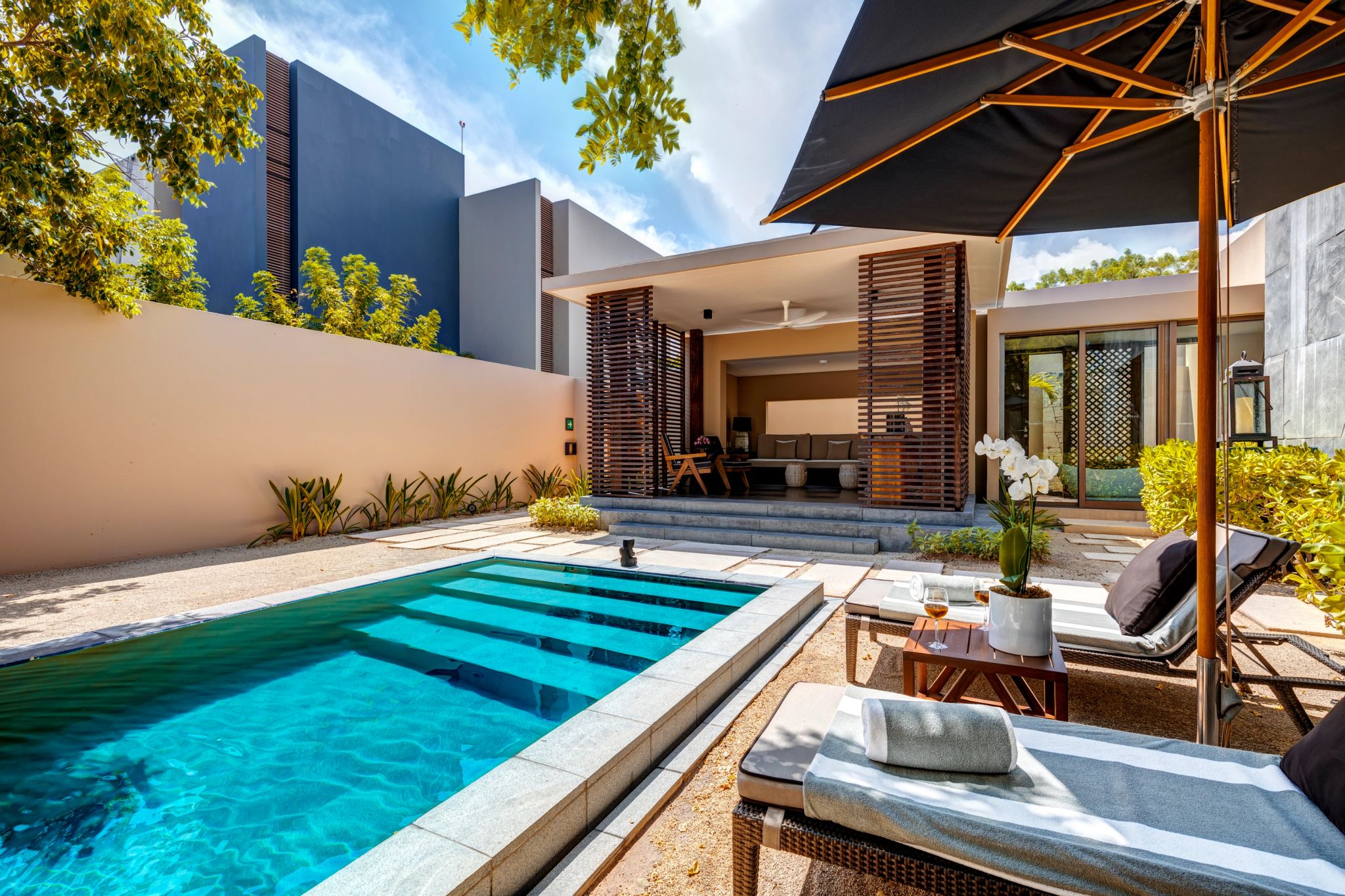 Private Pool Pavilion Villa piscina privativa - piscina externa - lazer ao ar livre - terraço privativo