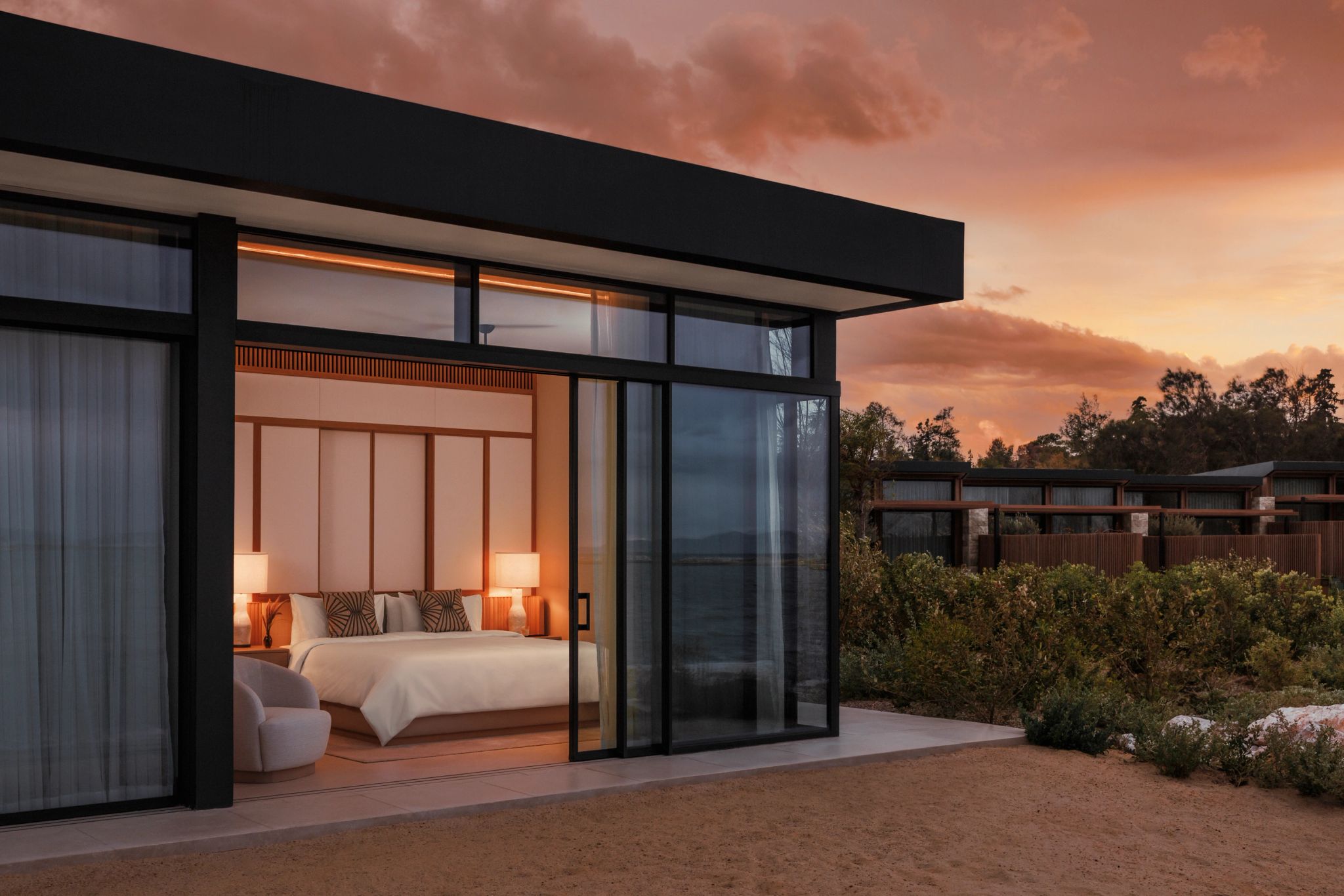 Villa Nostos por do sol na vila – cama de casal – vista panoramica