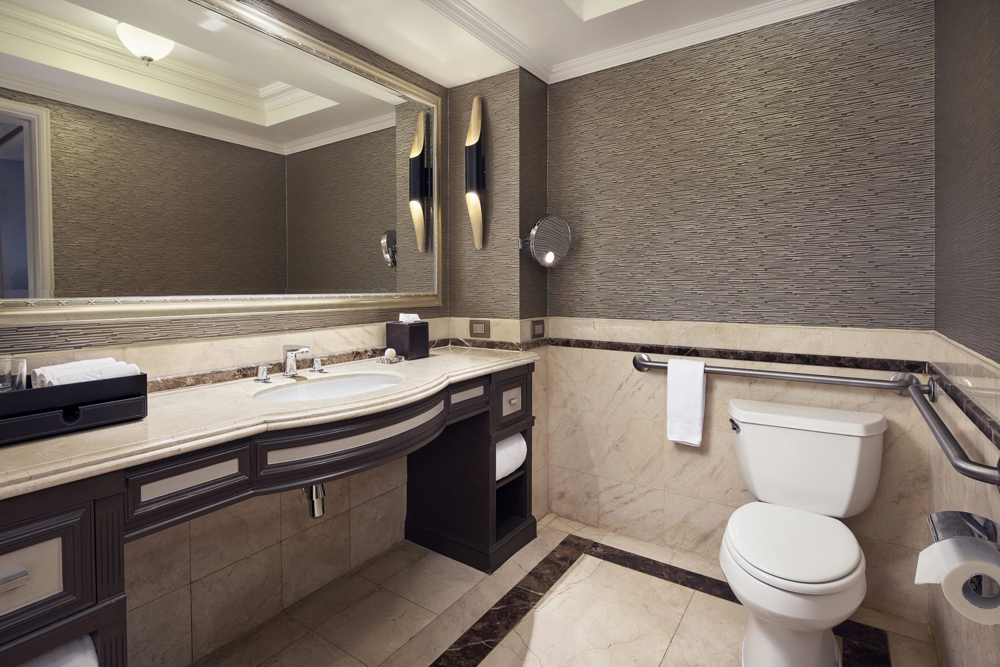 banheiro de luxo – banheiro guest room - acessivel