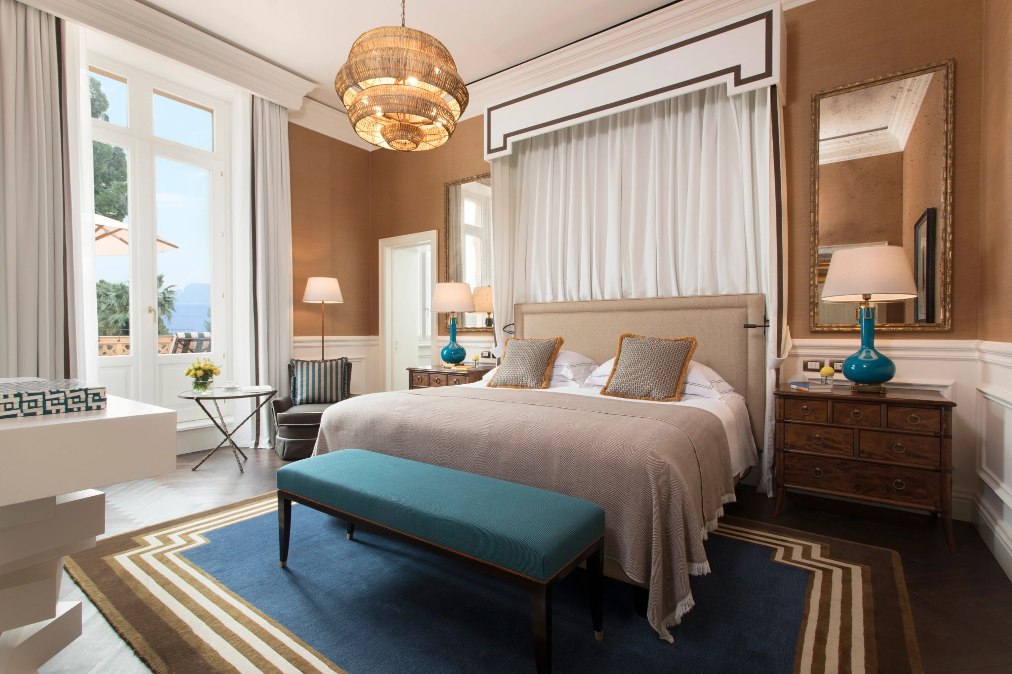 Igiea Suite decoraçao moderna – suite vista mar - suite king - cama king - suite moderna