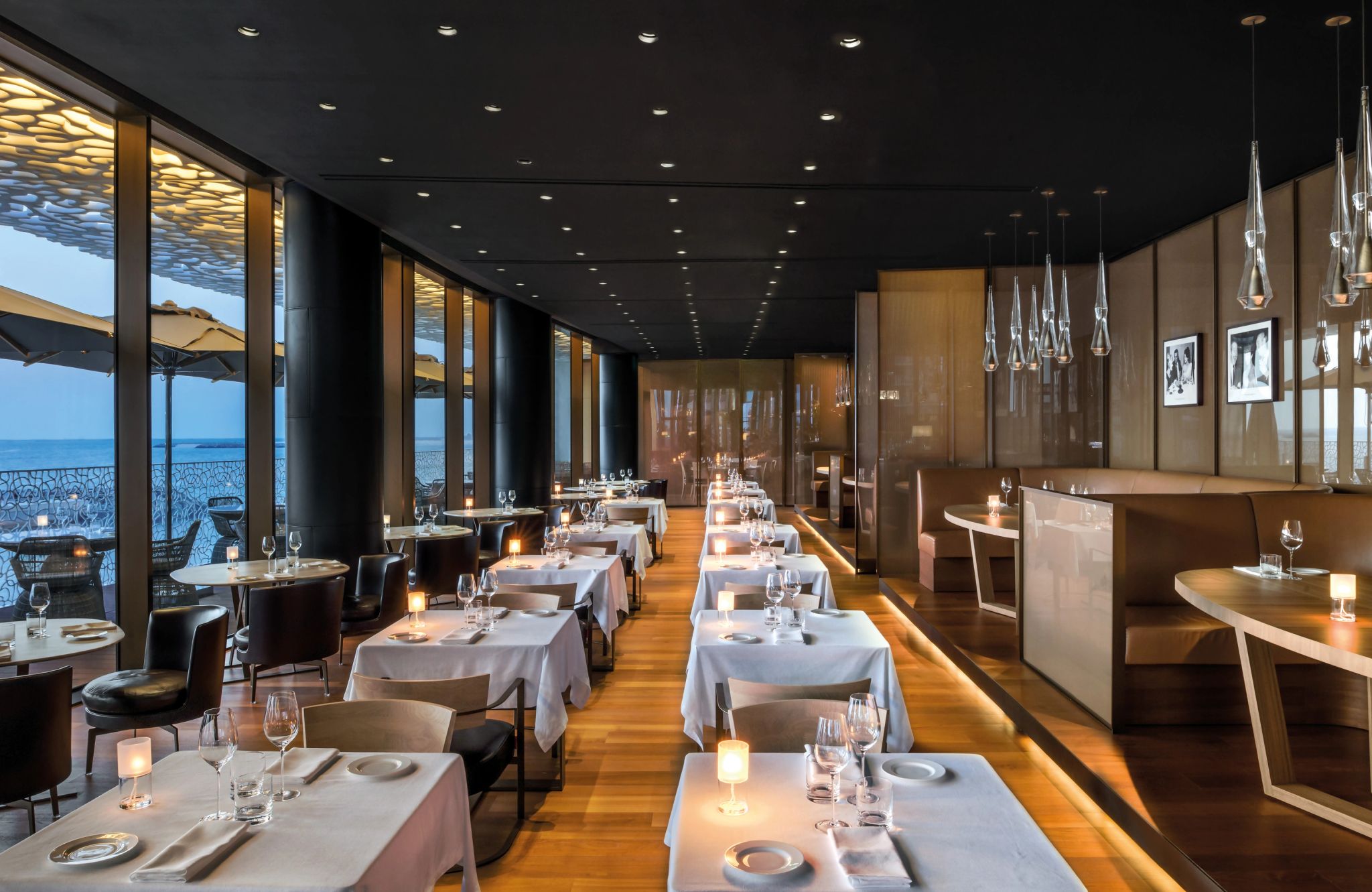 Il Ristorante. restaurante premiado bulgari dubai - menu italiano - jantar frente mar