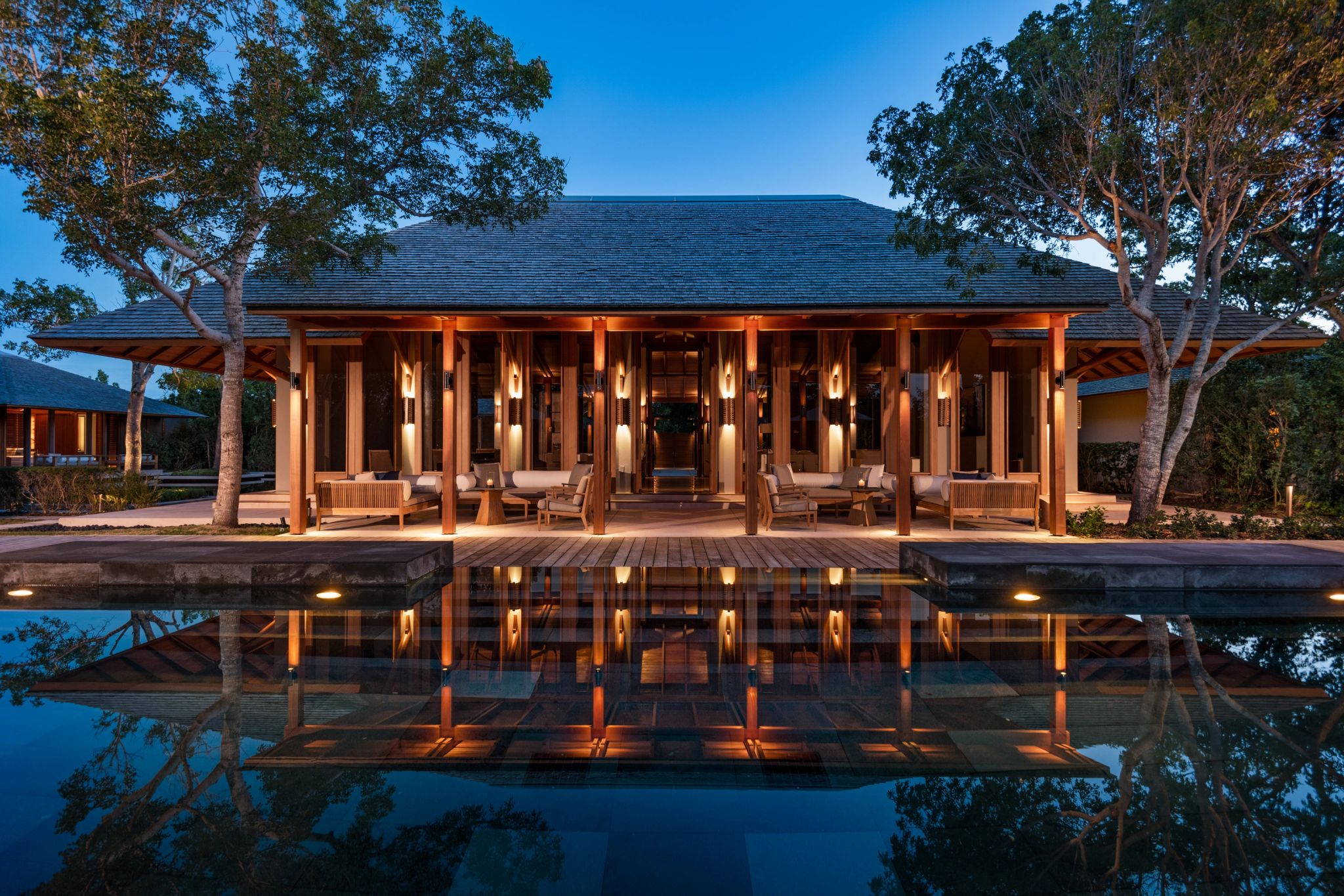 Four Bedroom Beach Path Tranquility Villa vila com vista lago - area externa