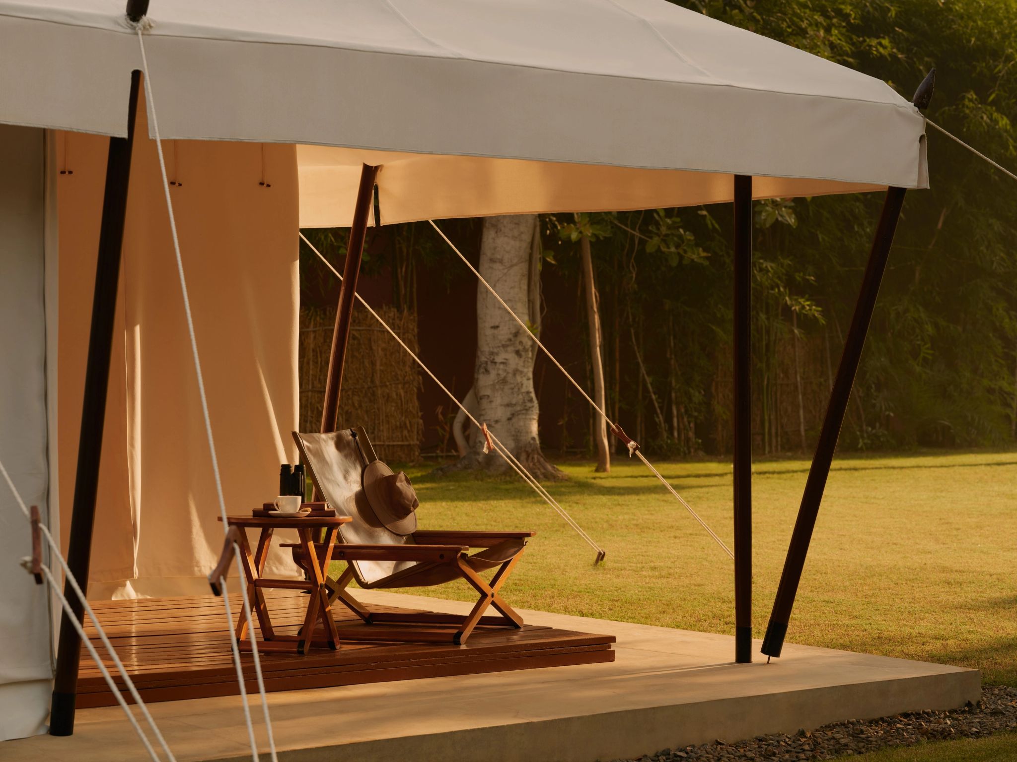 Tented Pavillion terraço mobiliado - terraço privativo - lazer ao ar livre