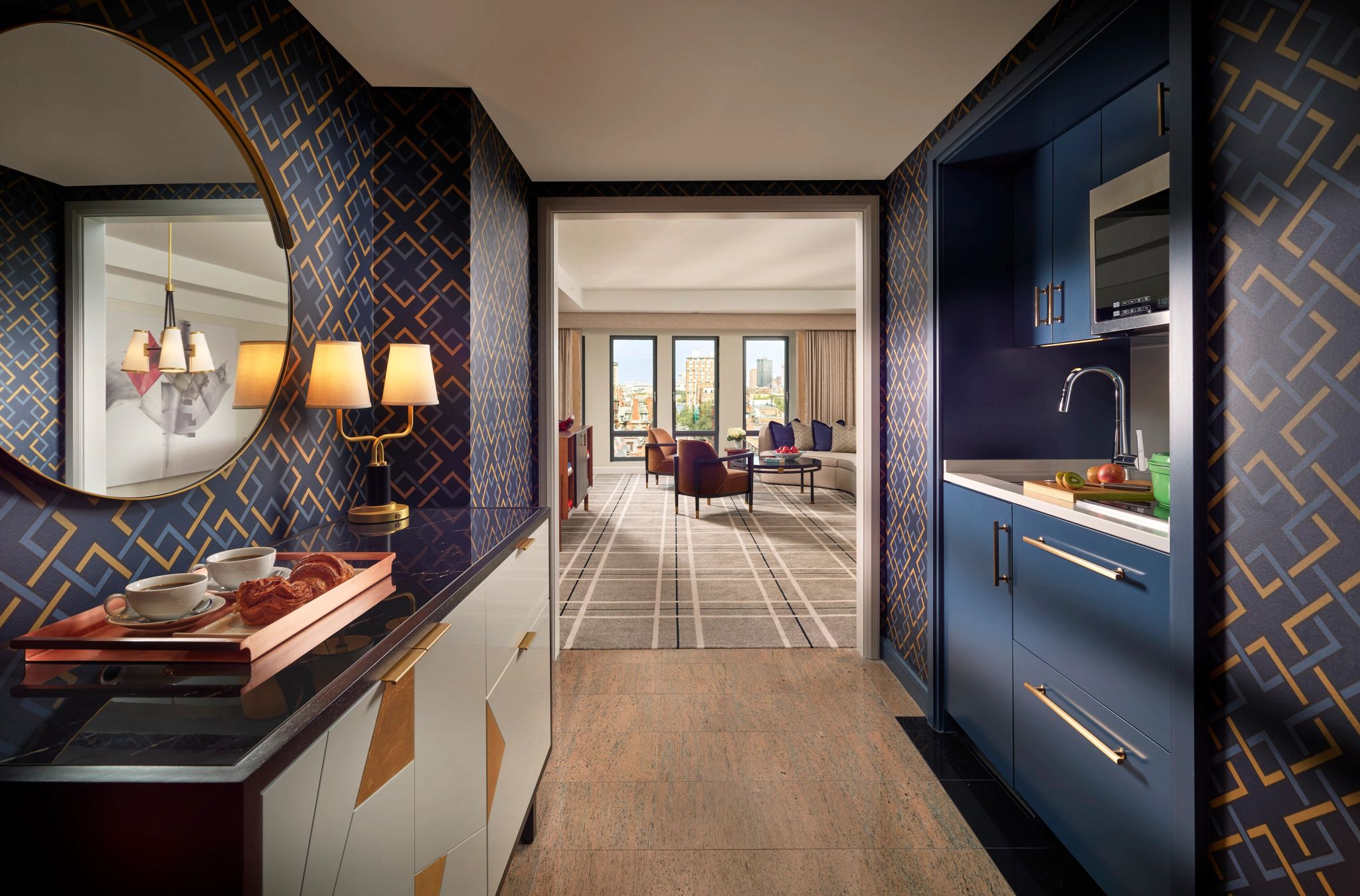 Mandarin Oriental, Boston suite de luxo - design moderno - siganture suite