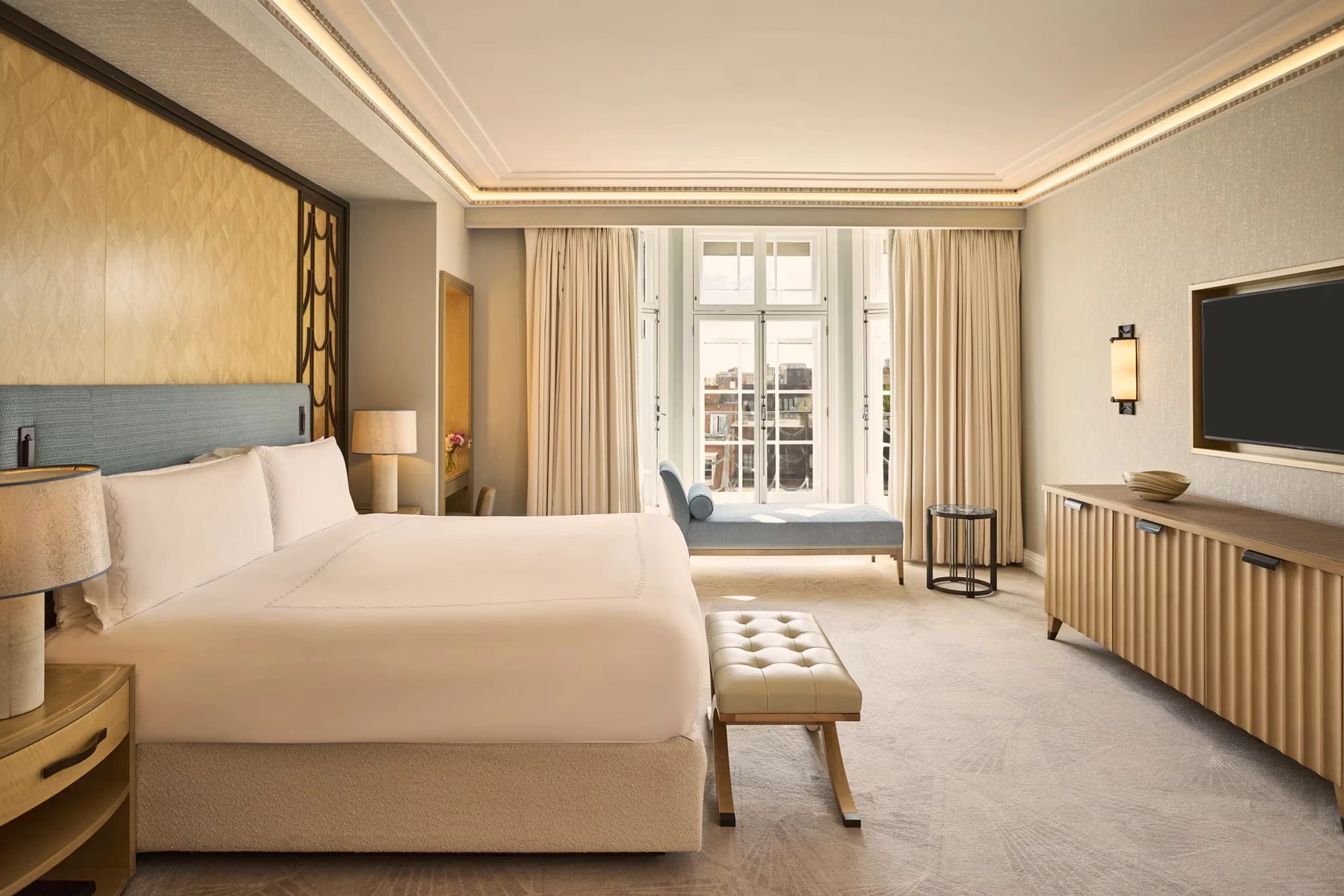 cama king - quarto casal - claridges suite