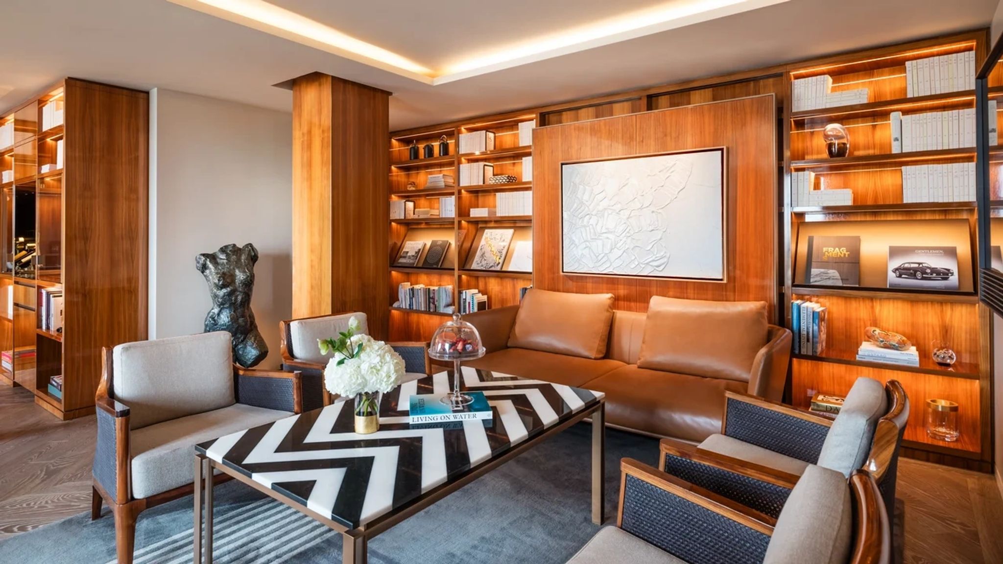 Grand Appartement Rive Gauche sala de estar - sala chique - sala moderna