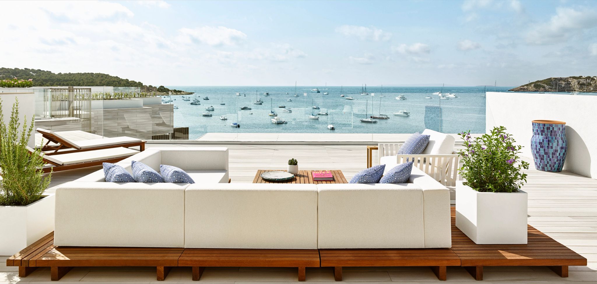terraço frente mar - lounge ao ar livre - terraço mobiliado