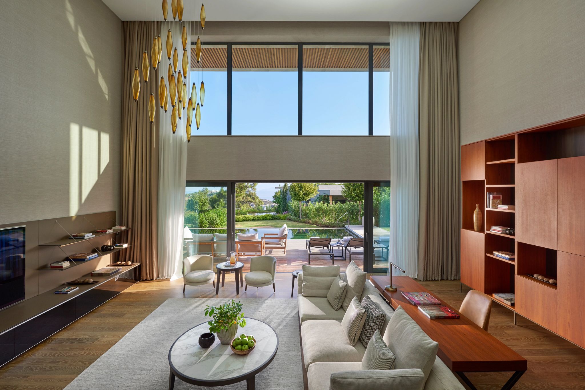 Jasmine Villa sala de estar - sala moderna - sala chique