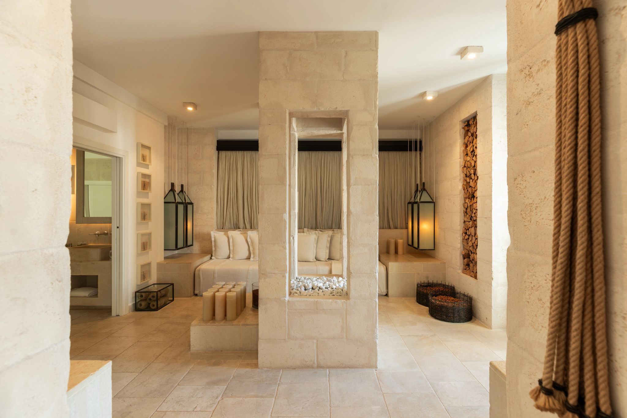 La Egnazia lareira decorativa – sala – design de luxo