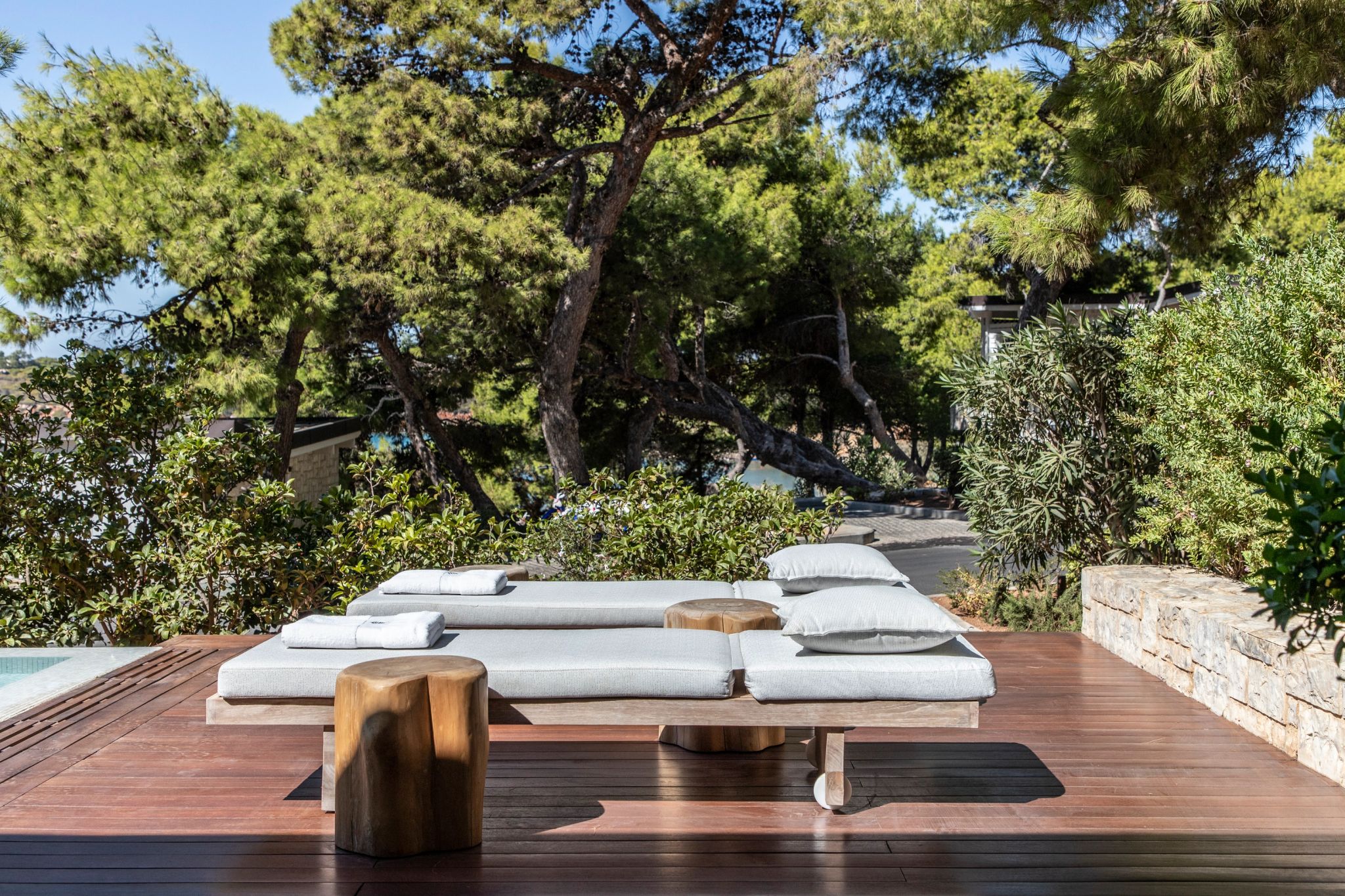 Garden View Bungalow Suite Pool jardim privativo - lounge ao ar livre - terraço mobiliado