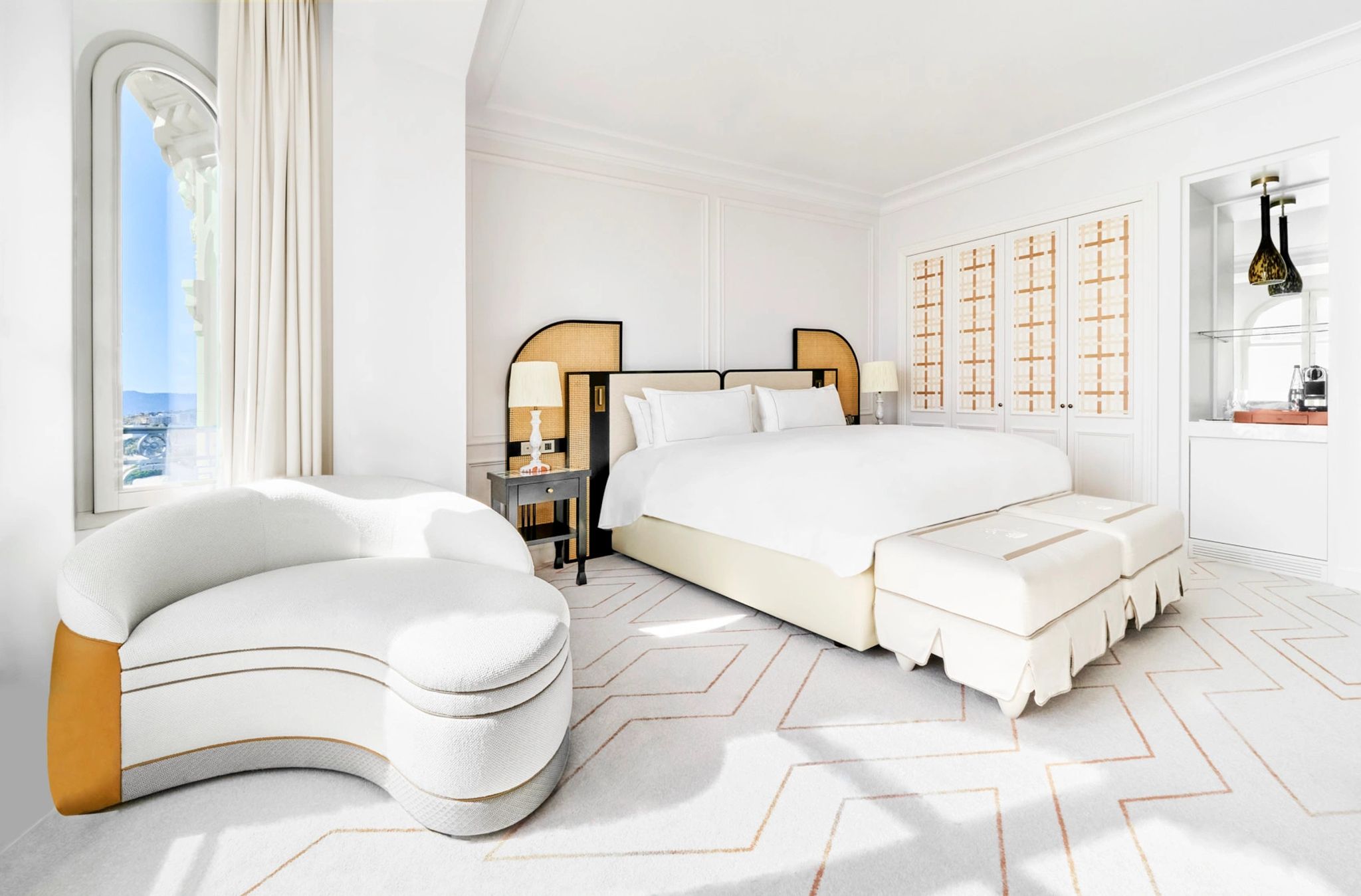 Premium Sea View sofa confortavel - quarto king - quarto de luxo