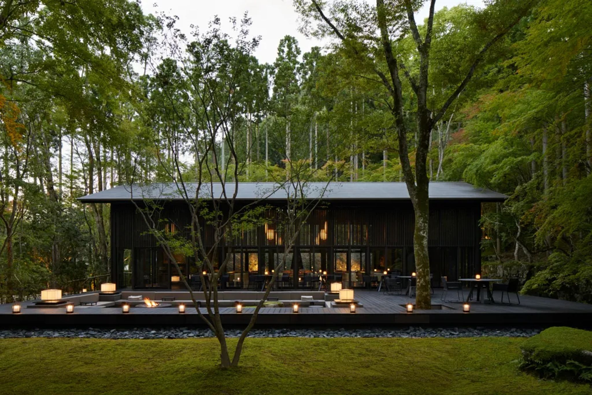 aman kyoto hotel - hotel na natureza - jardins japoneses
