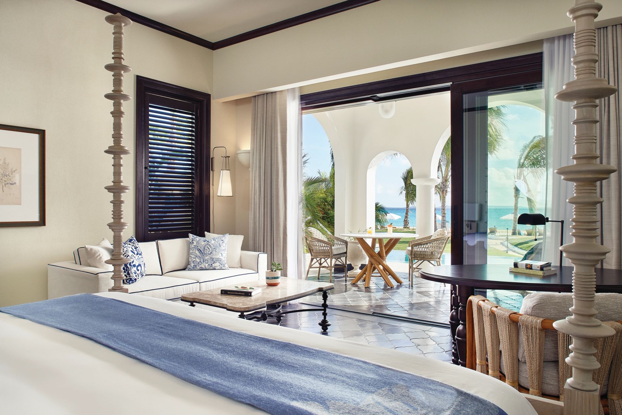 suite com terraco - sala de estar suite – decoracao classica - suite king