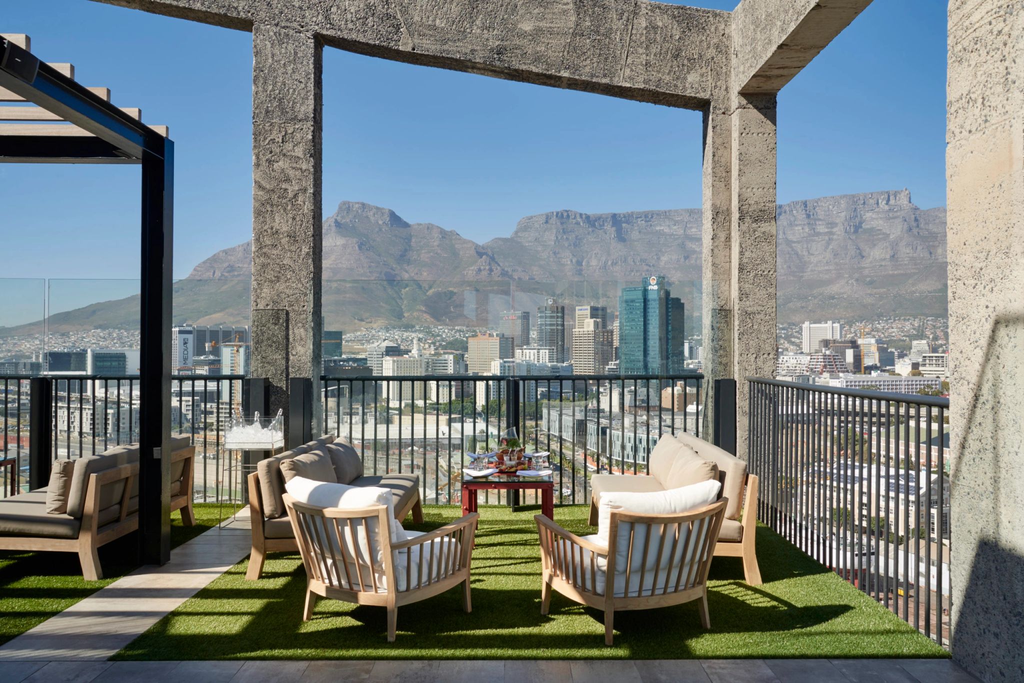 The Silo Hotel vista table mountain - panoramica cape town - vista harbour cidade do cabo