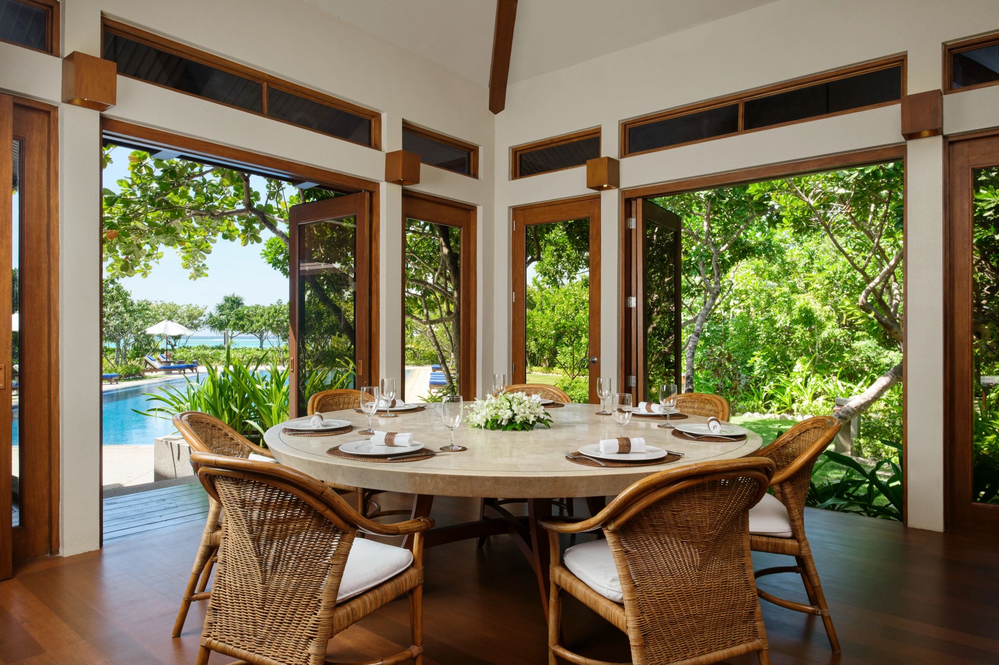 Four Bedroom Palawan Villa sala de jantar - area gourmet - jantar privativo